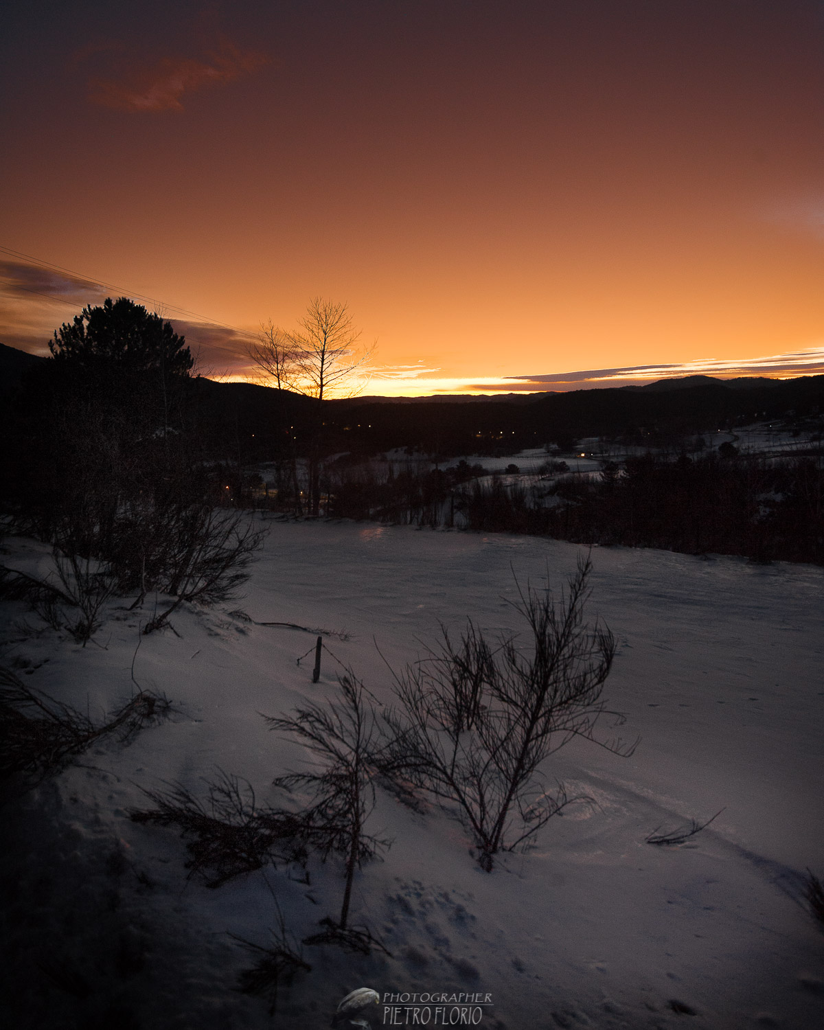 Crepuscolo sul lago Arvo