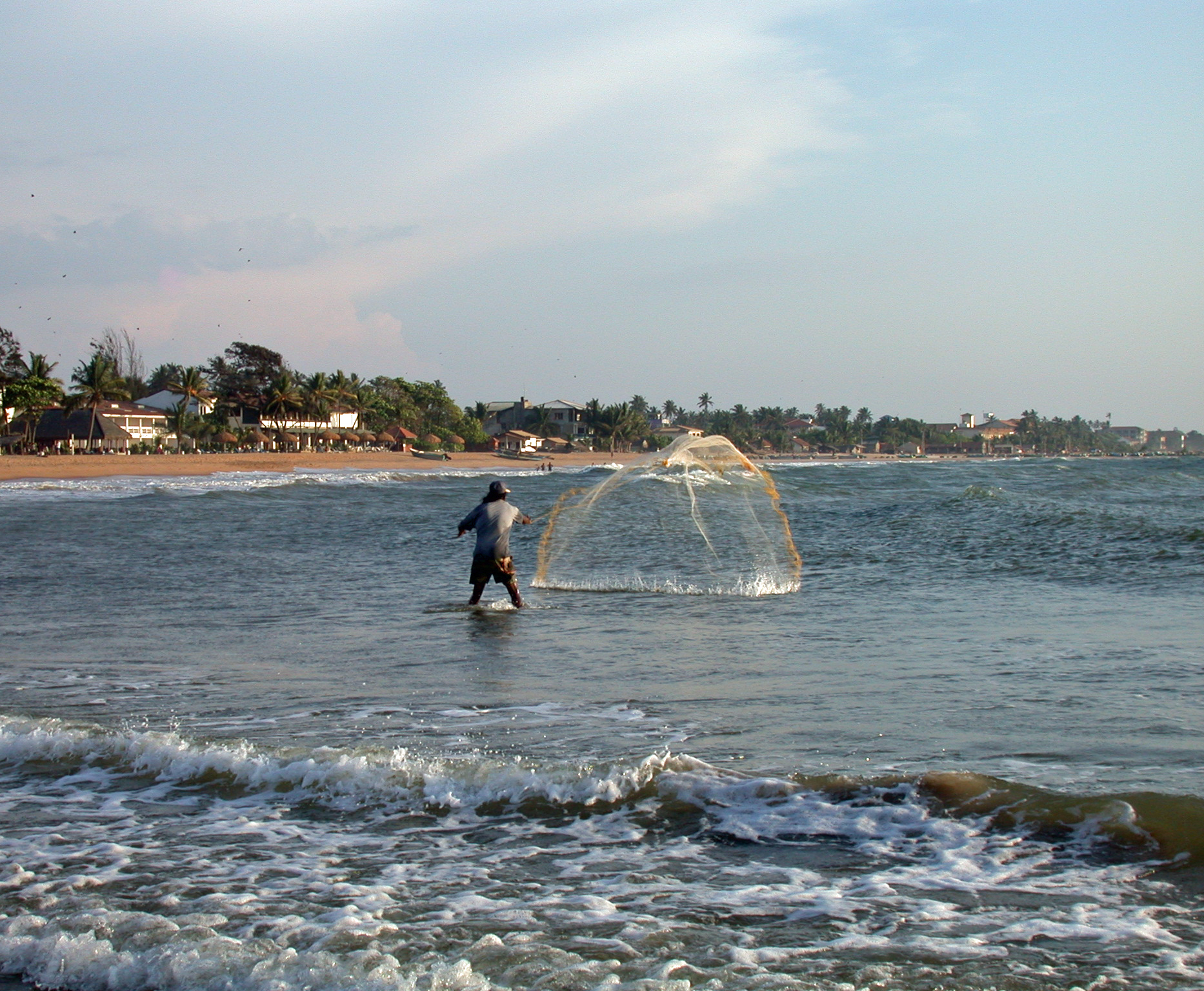 Pescatore a Negombo (Sri Lanka)