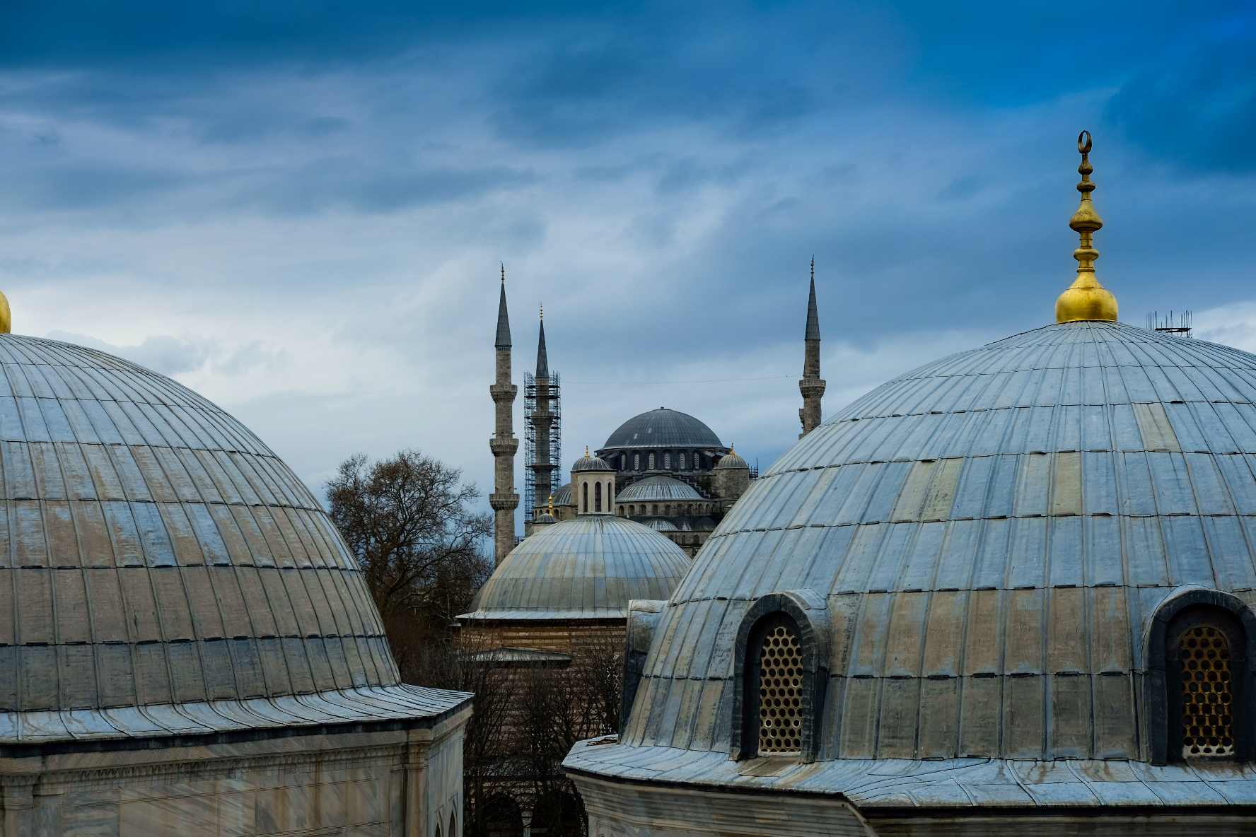 The Blue Mosque seen from St. Sofia
