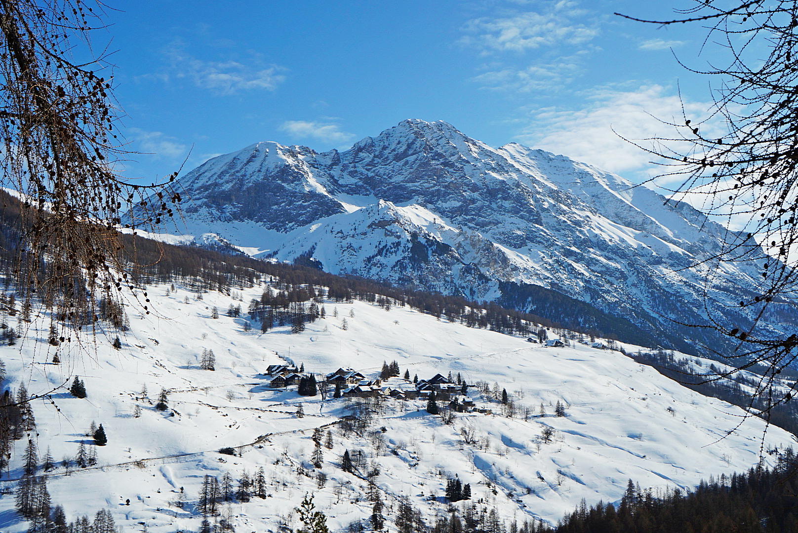 climbing over Busson