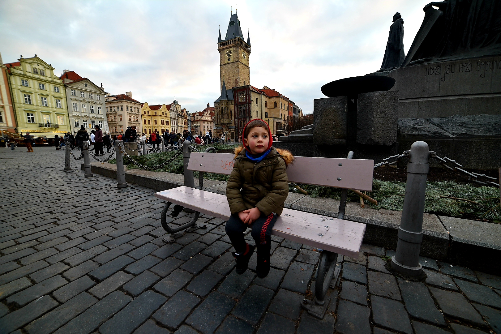 Joel in the old town square