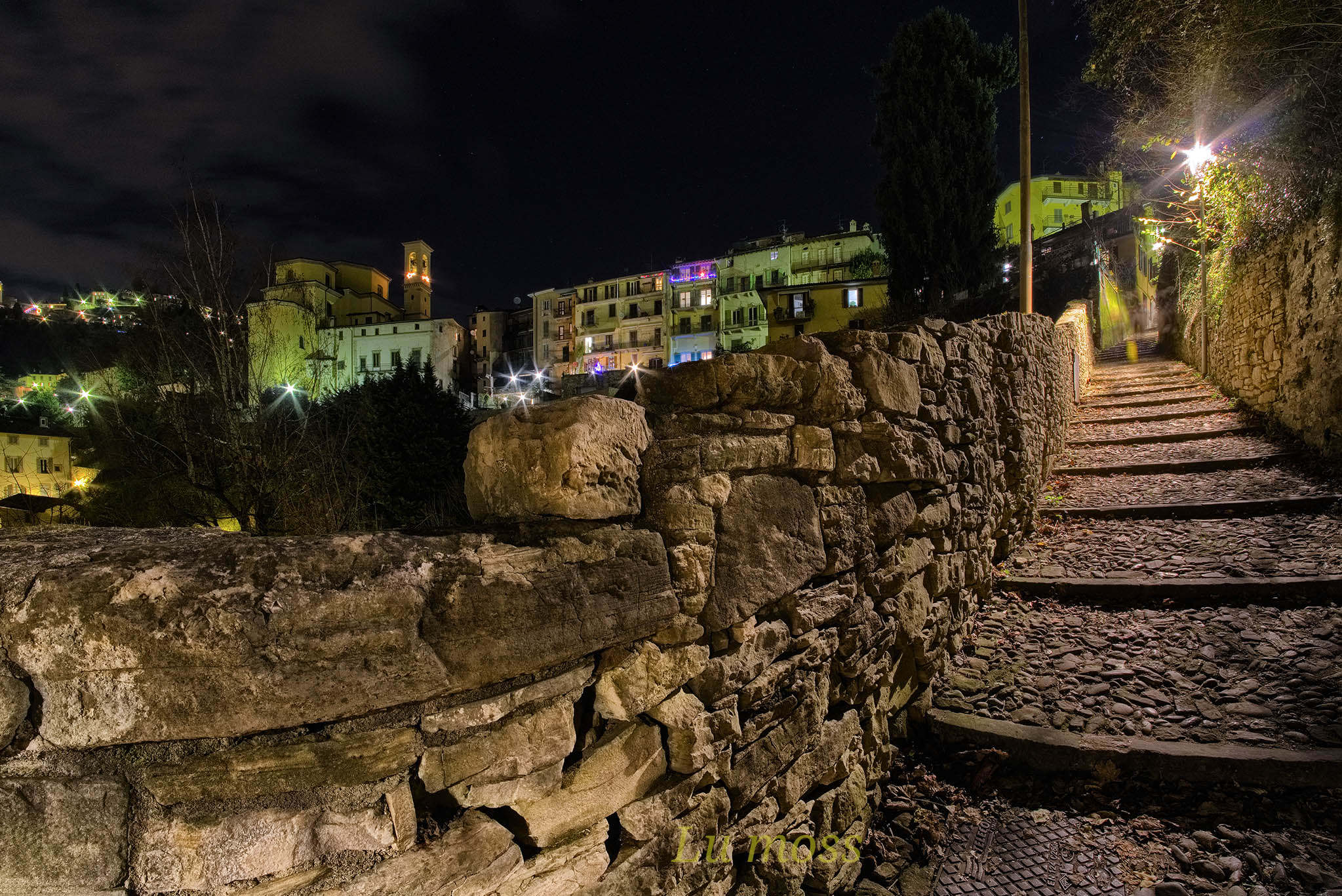 Le viuzze di Bergamo alta.