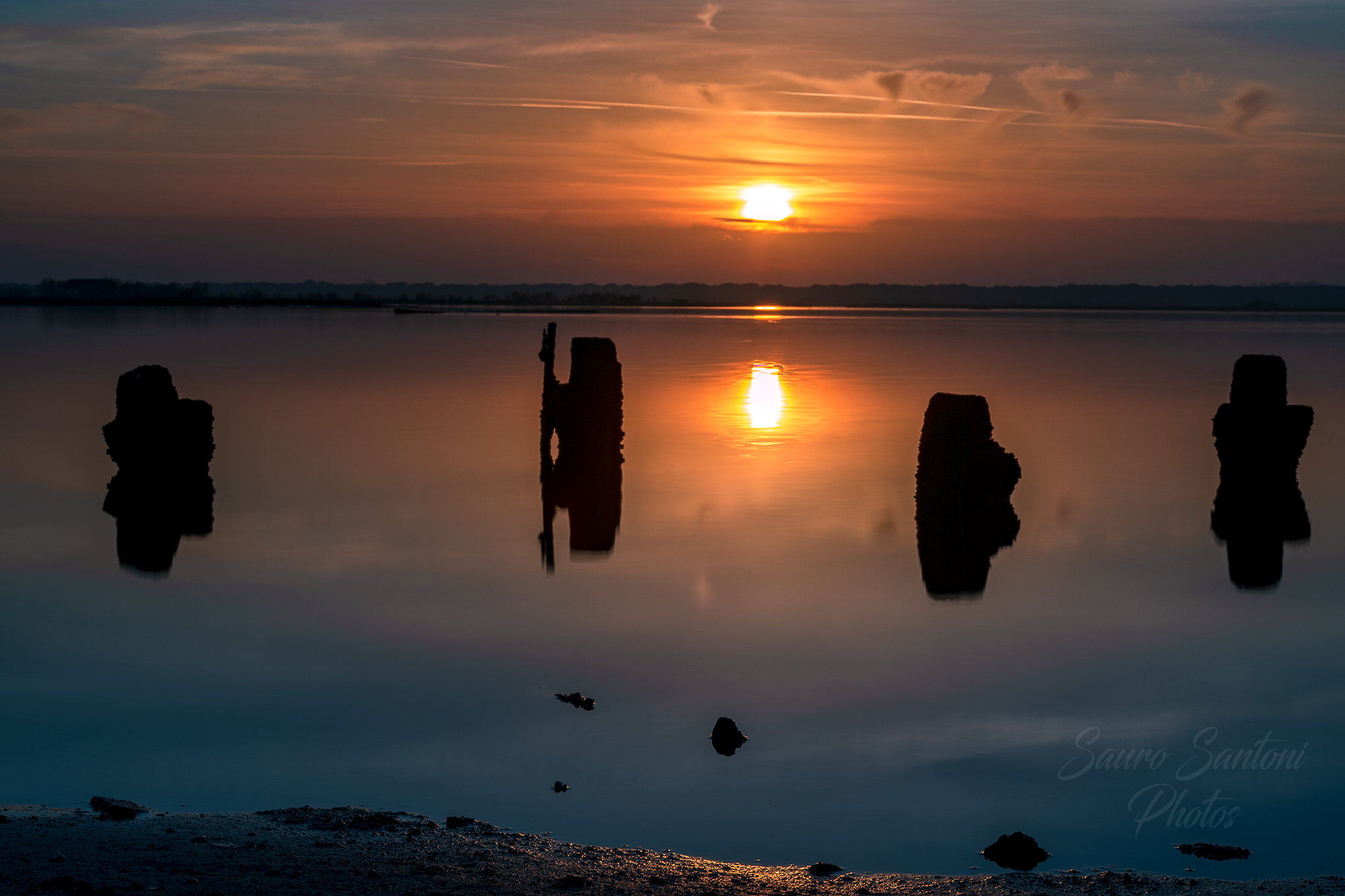 silhouette al tramonto...