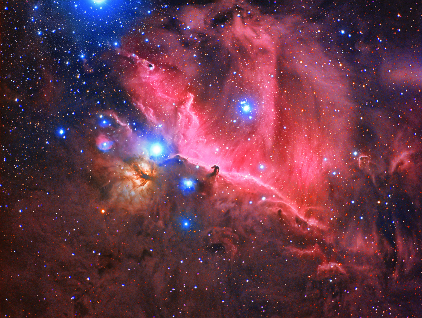 IC434 - Horsehead and flame nebula