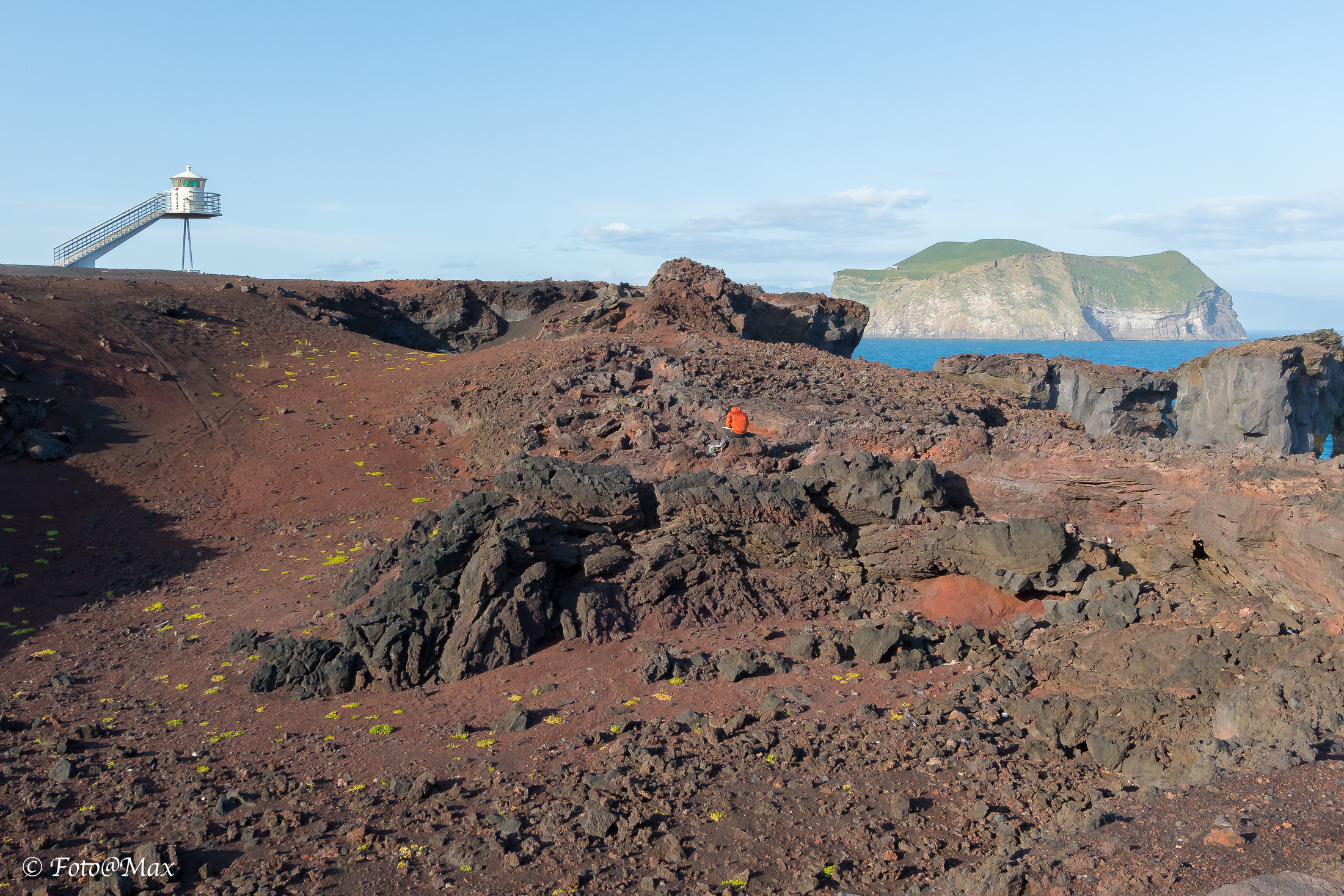 the lighthouse, the lava and the painter