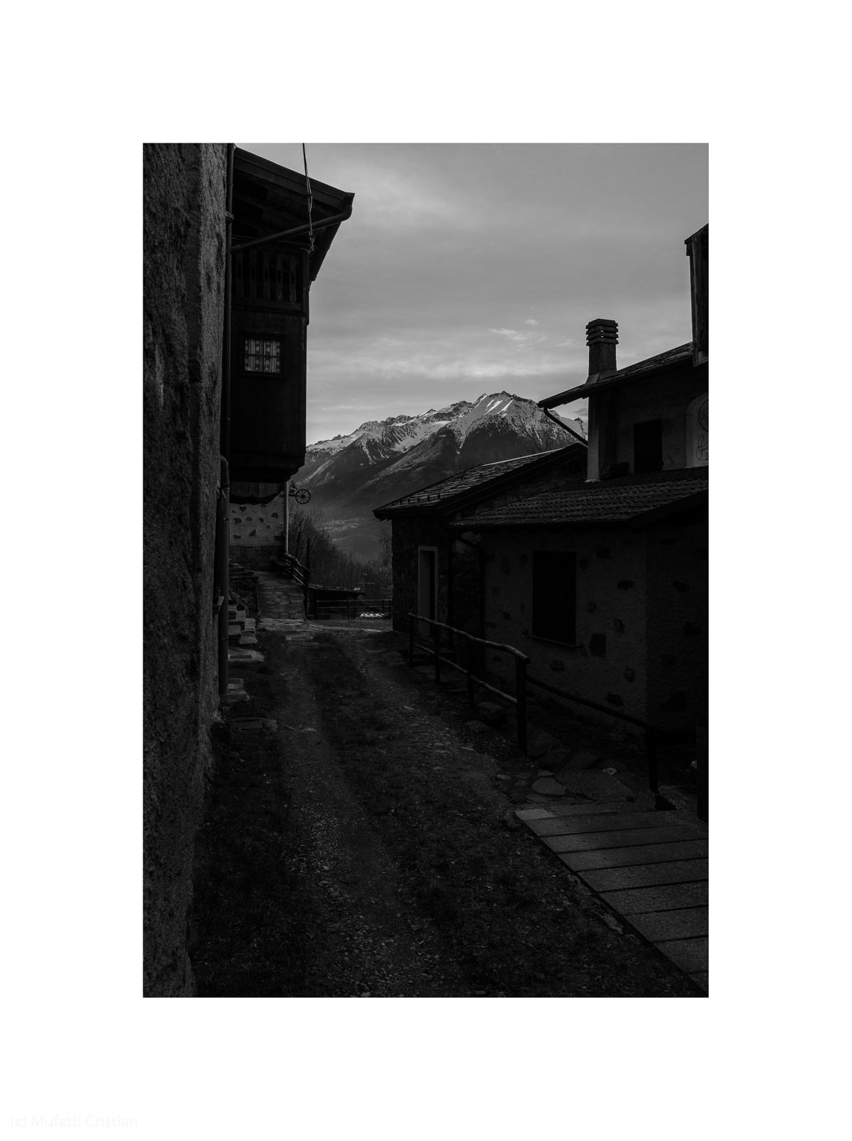 Sunset over the Orobie