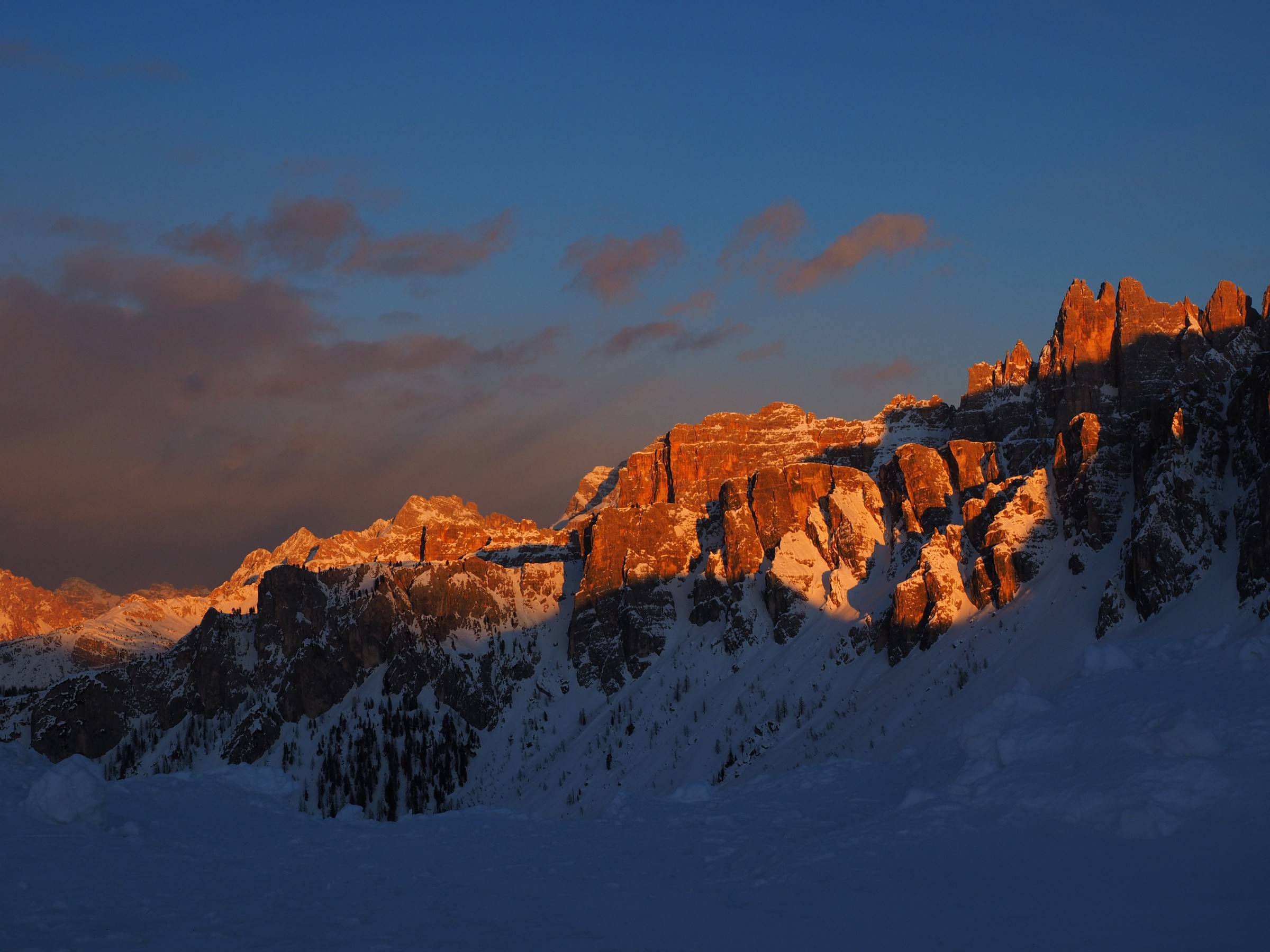 Ultime luci sui Lastoi de Formin