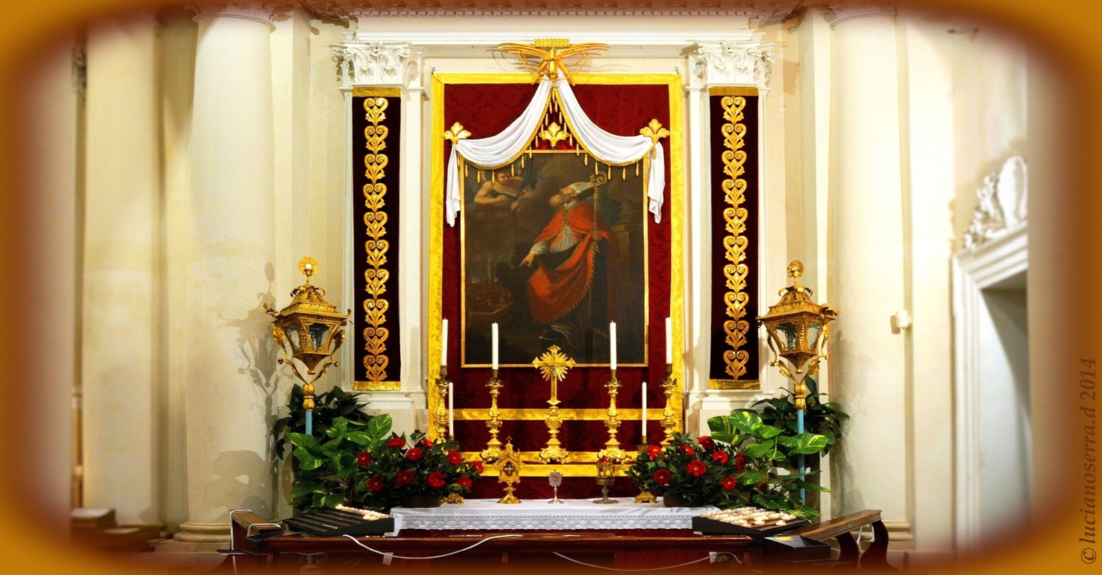 Dipinto raffigurante San Biagio