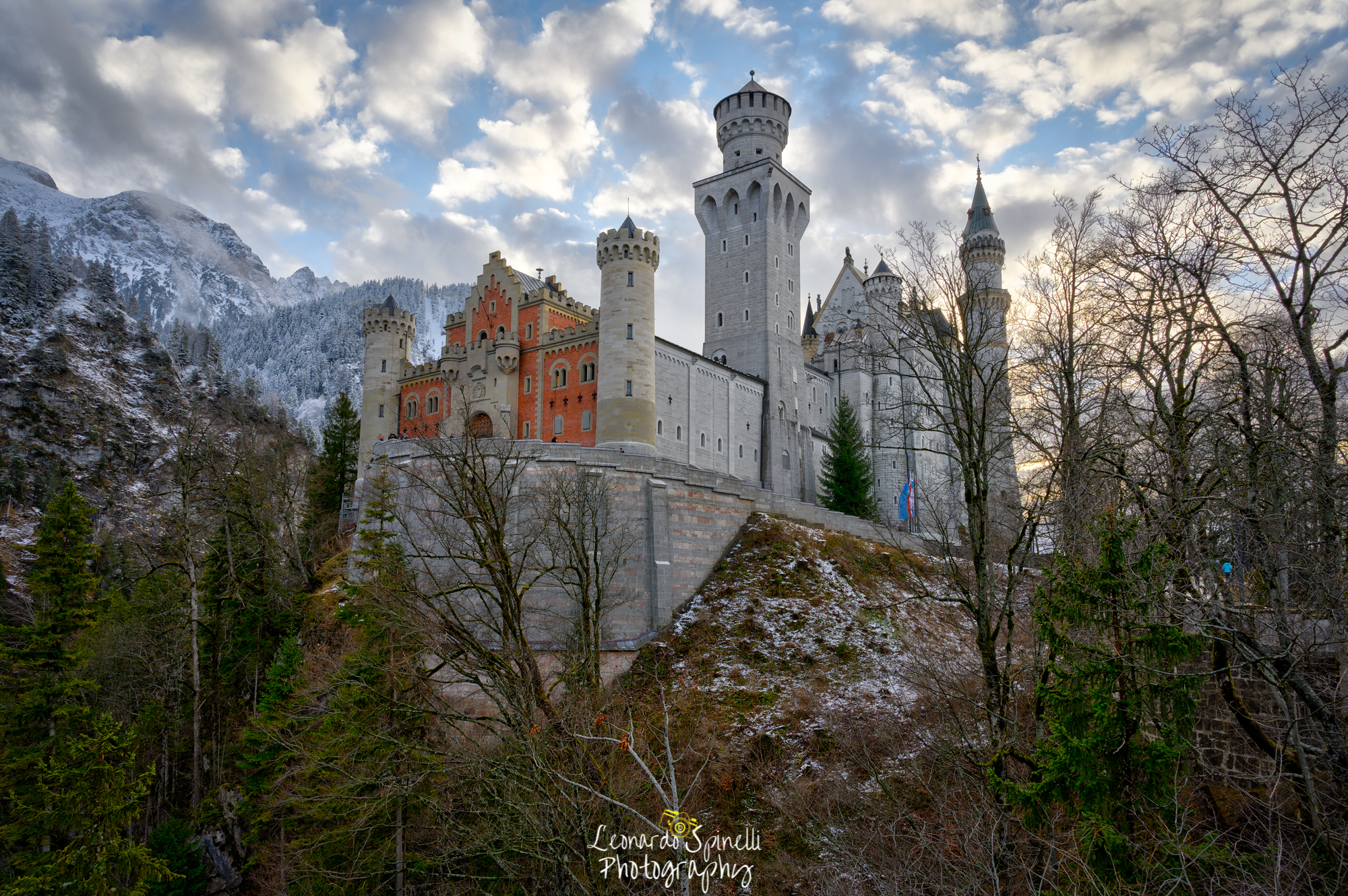 Sunset at Neuschwanstein Castle