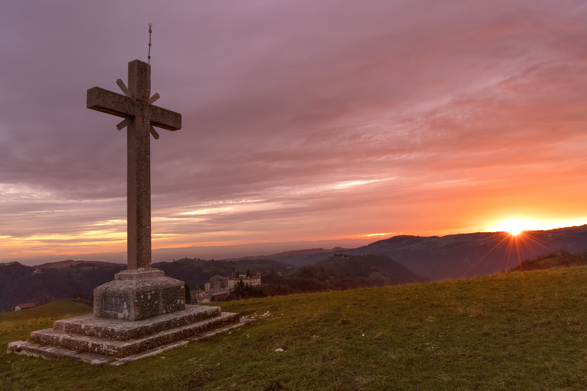 Tramonto a San Bortolo delle Montagne