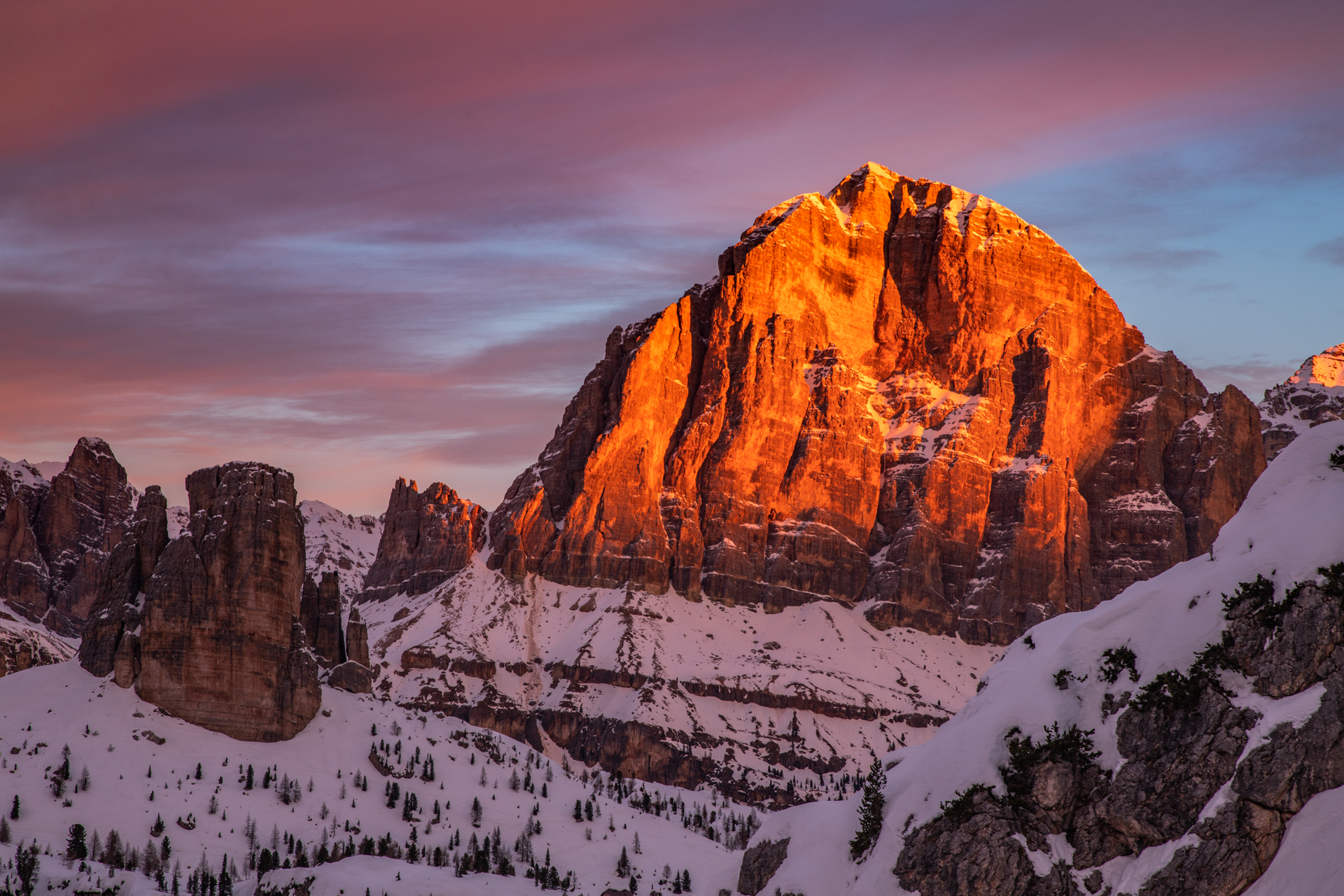 La Tofana di Rosez all'alba
