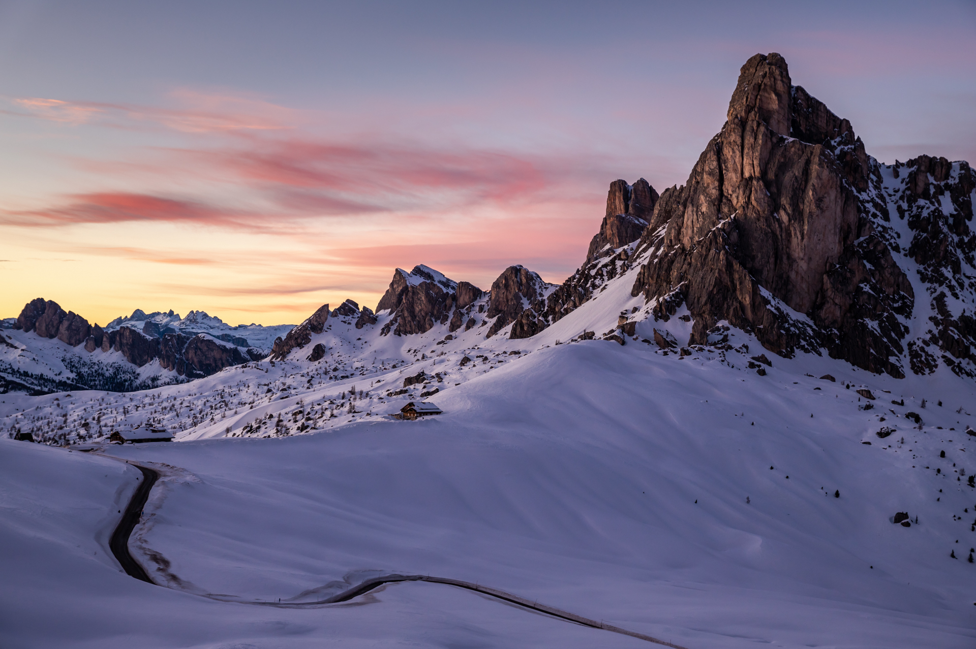 Sunrise from the Giau Pass