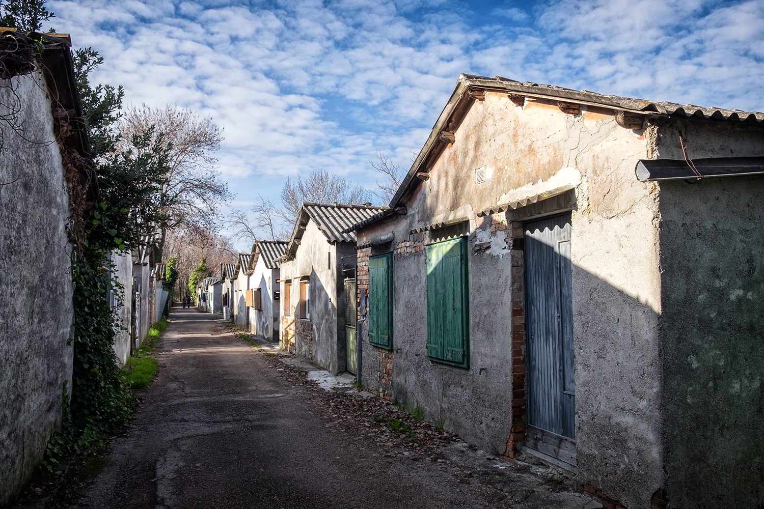 Villaggio di pescatori. Laguna di Grado