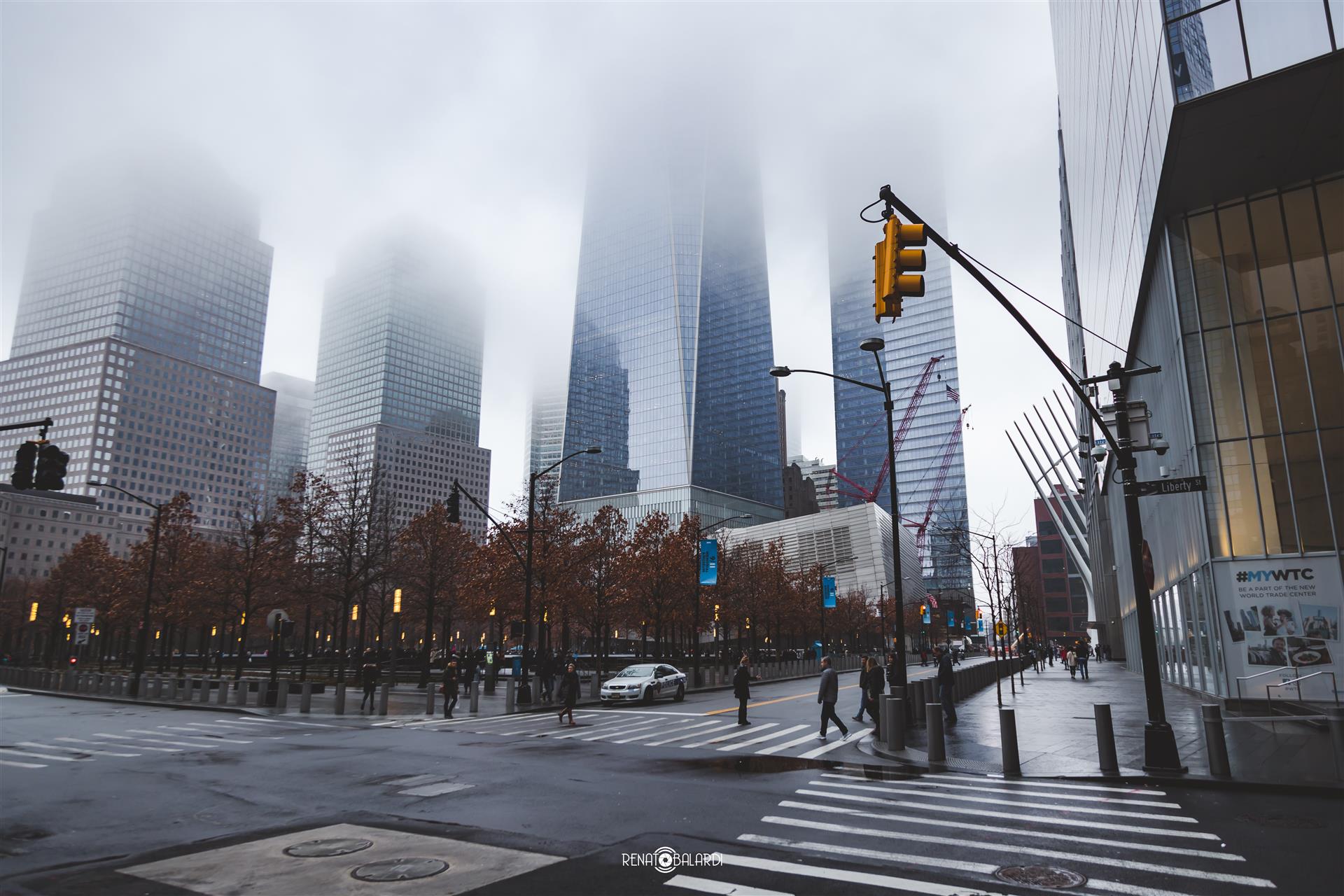 Ground zero under the fog
