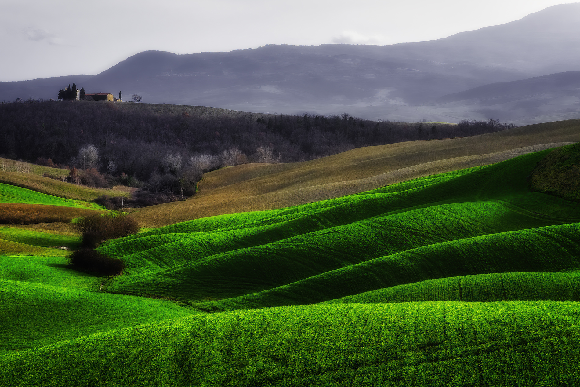 Val d'Orcia in February