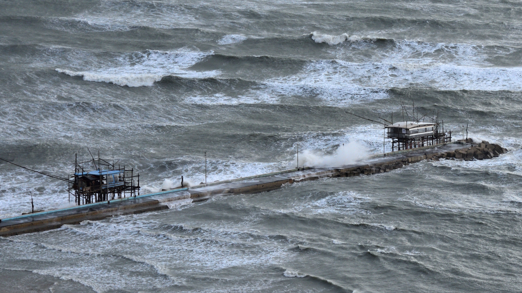 Inverno in Abruzzo. Mare. San Vito Chietino