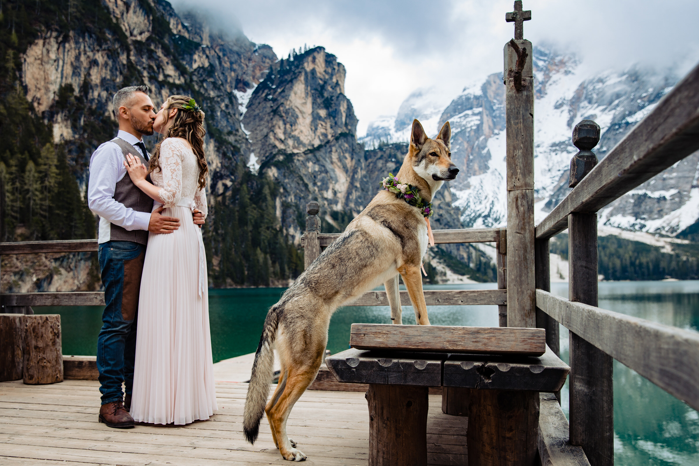 At Lake Braies with a somewhat special witness