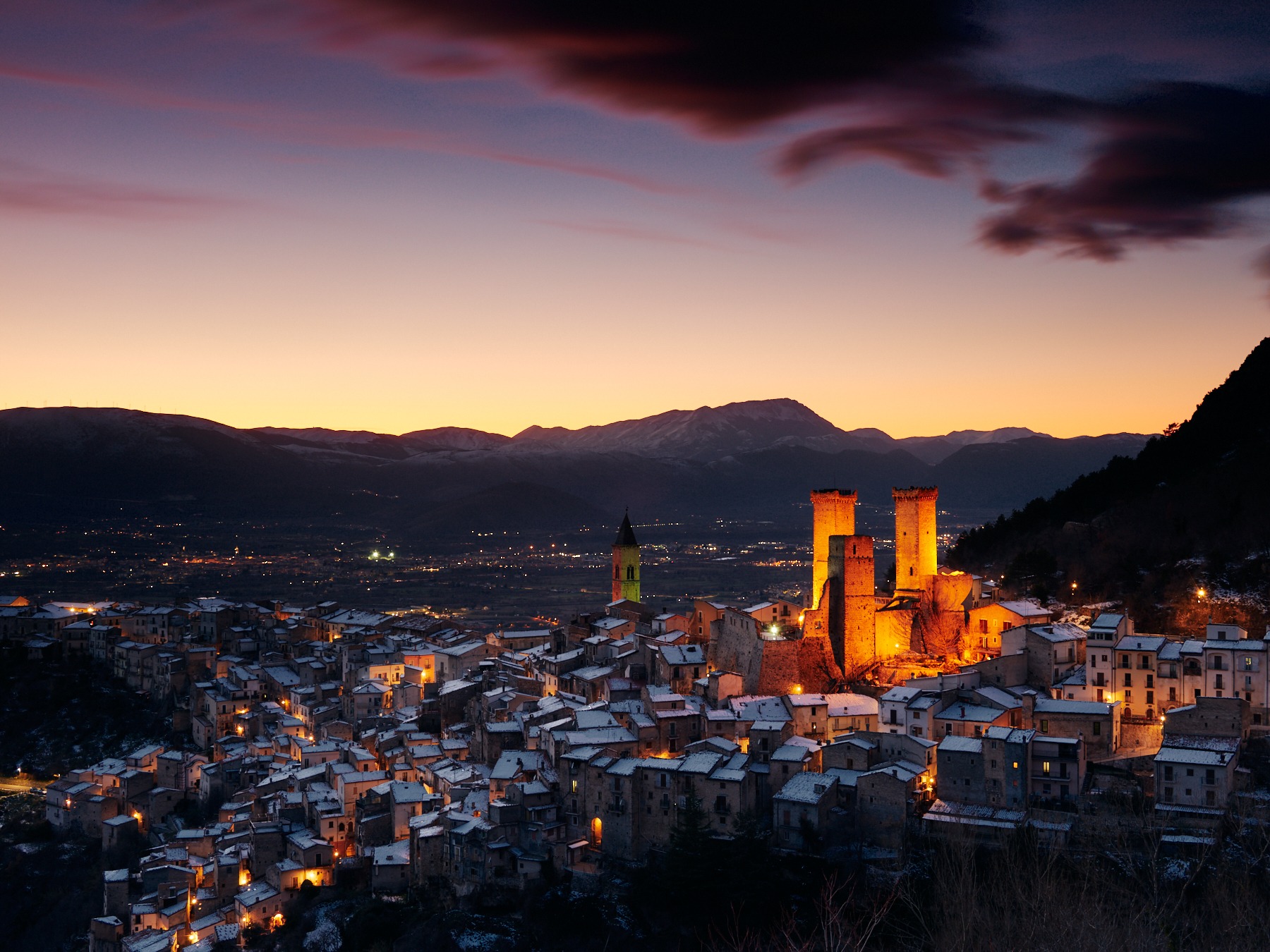 una spruzzata di neve