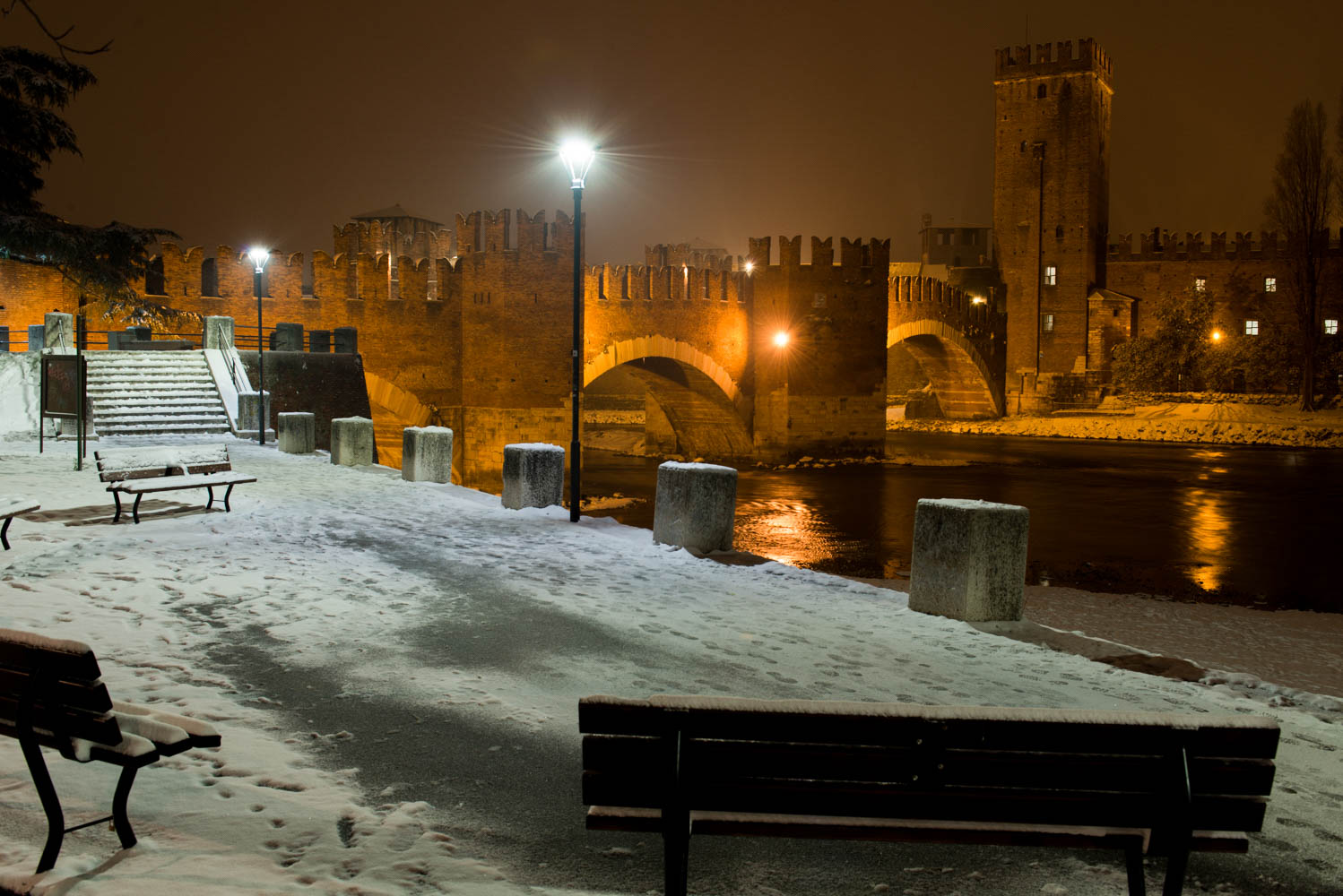 Verona, the snowfall of 2018