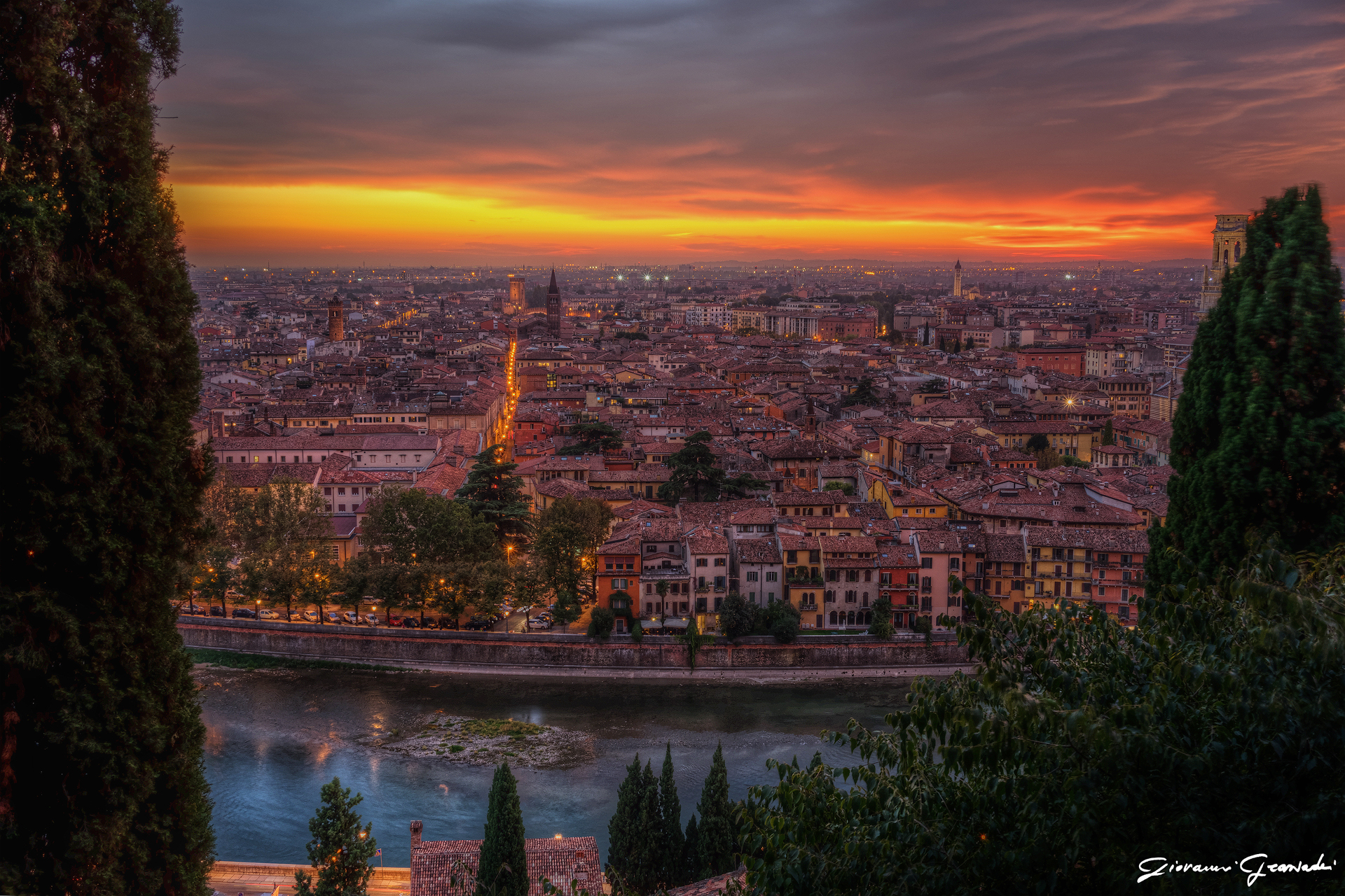 Tramonto su Verona