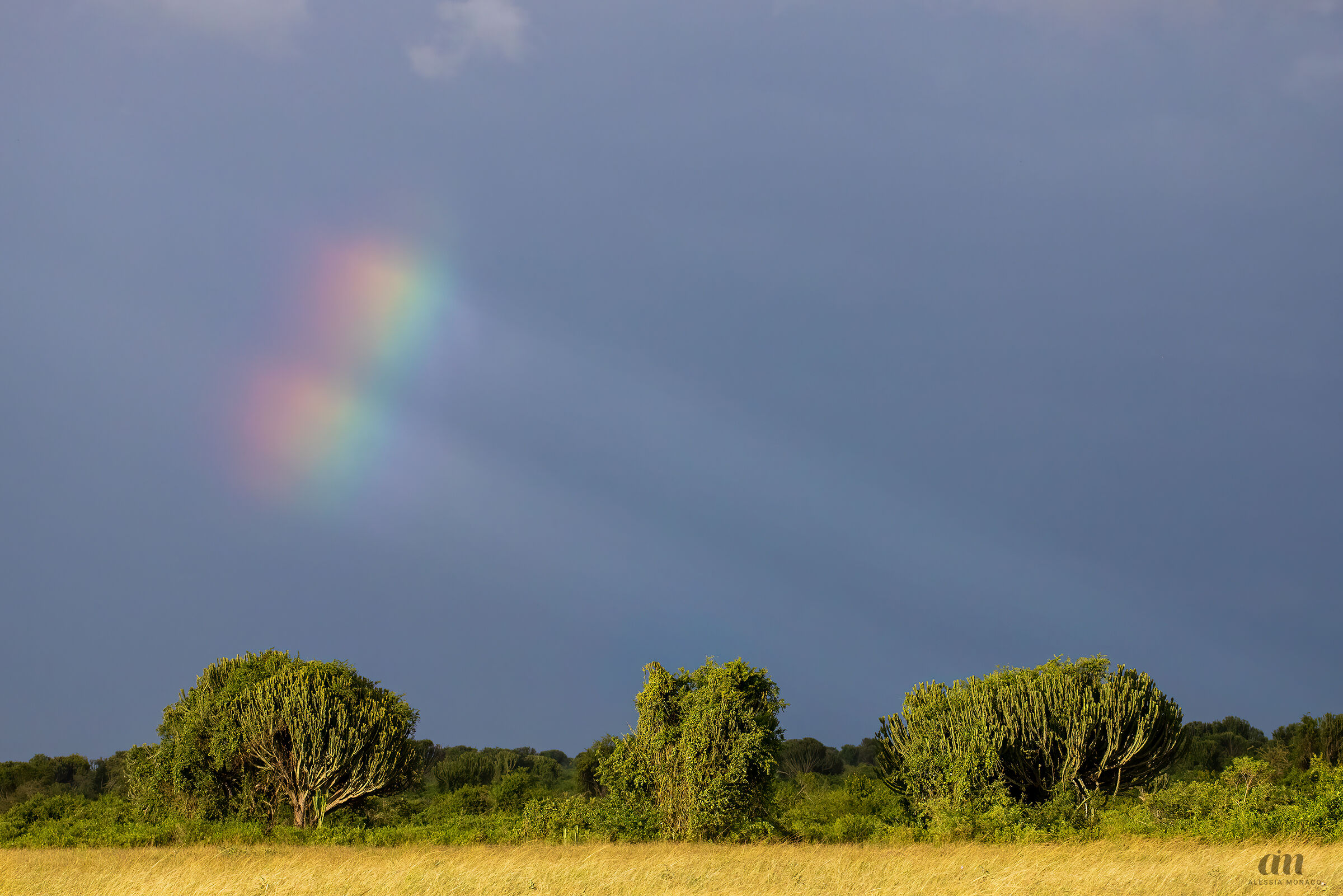 Rainbow at Queen Elizabeth NP
