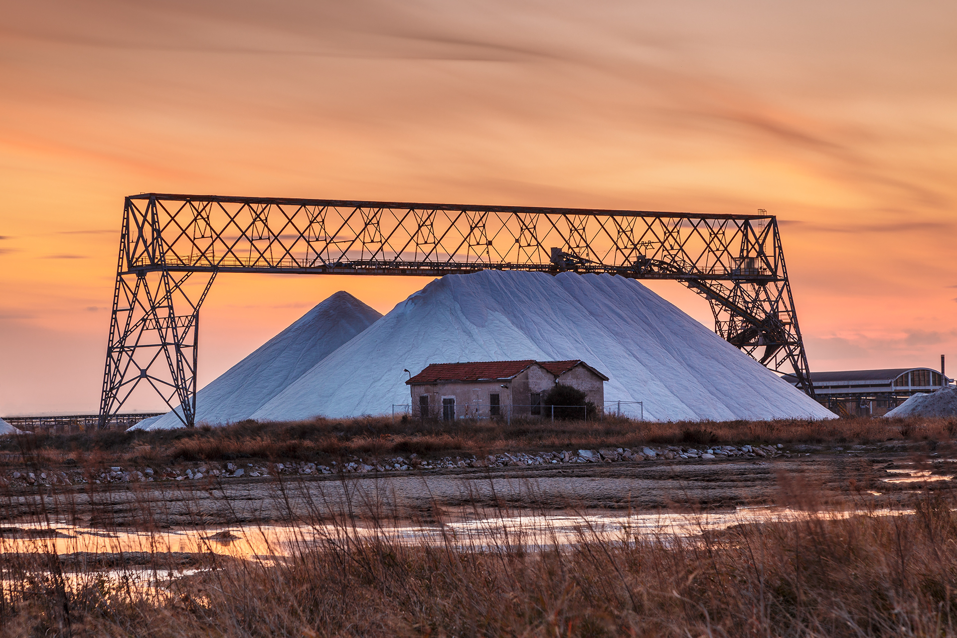Tramonto sulla Salina