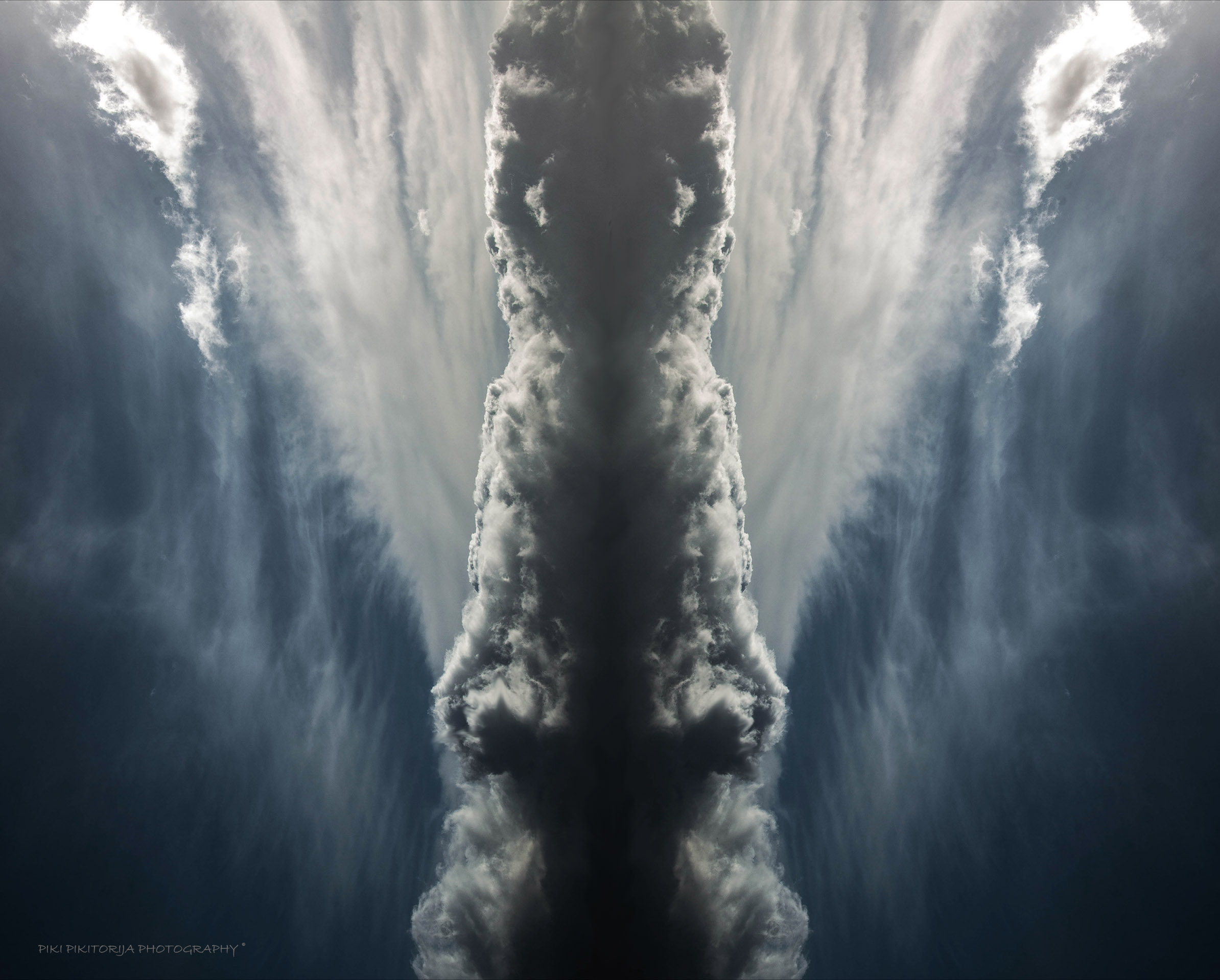 a monster passing through the sky