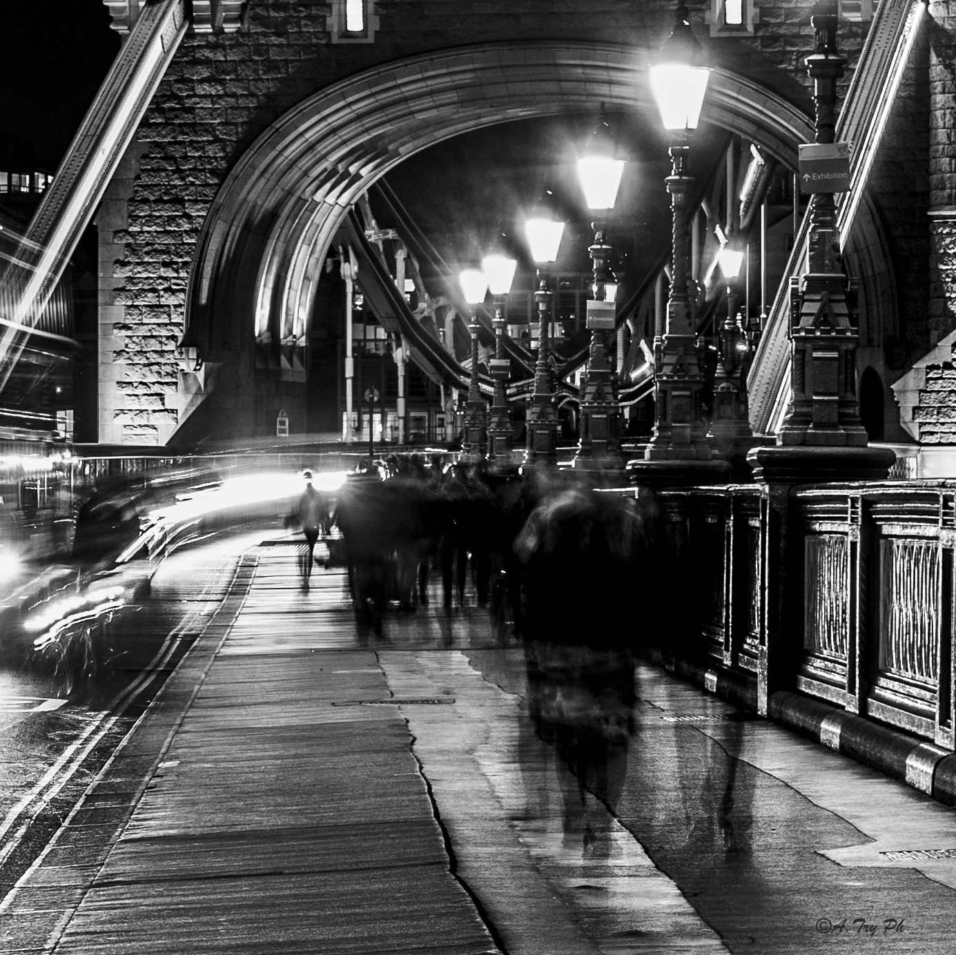Walking on the Tower Bridge