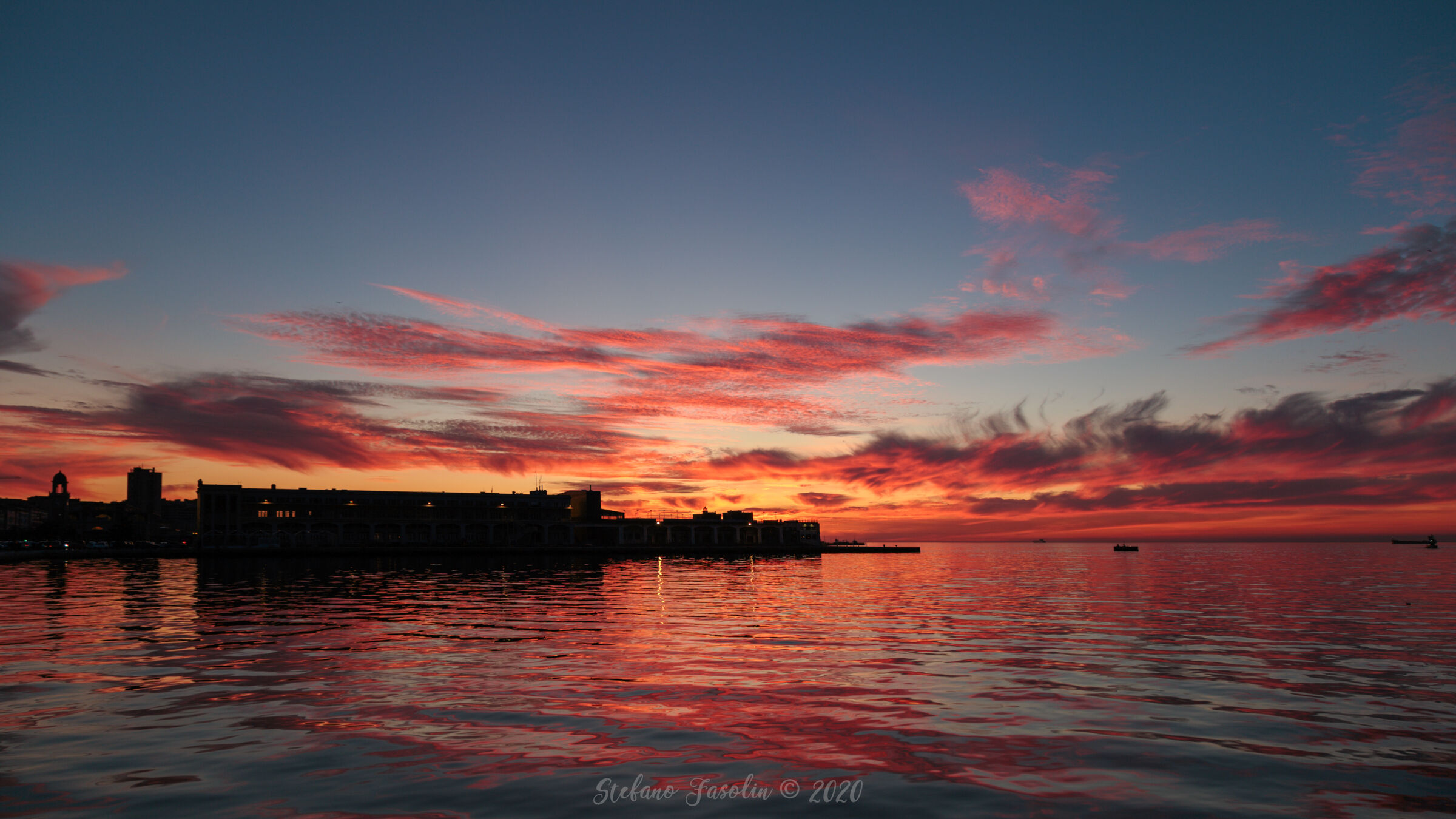Tramonto dal Molo Audace