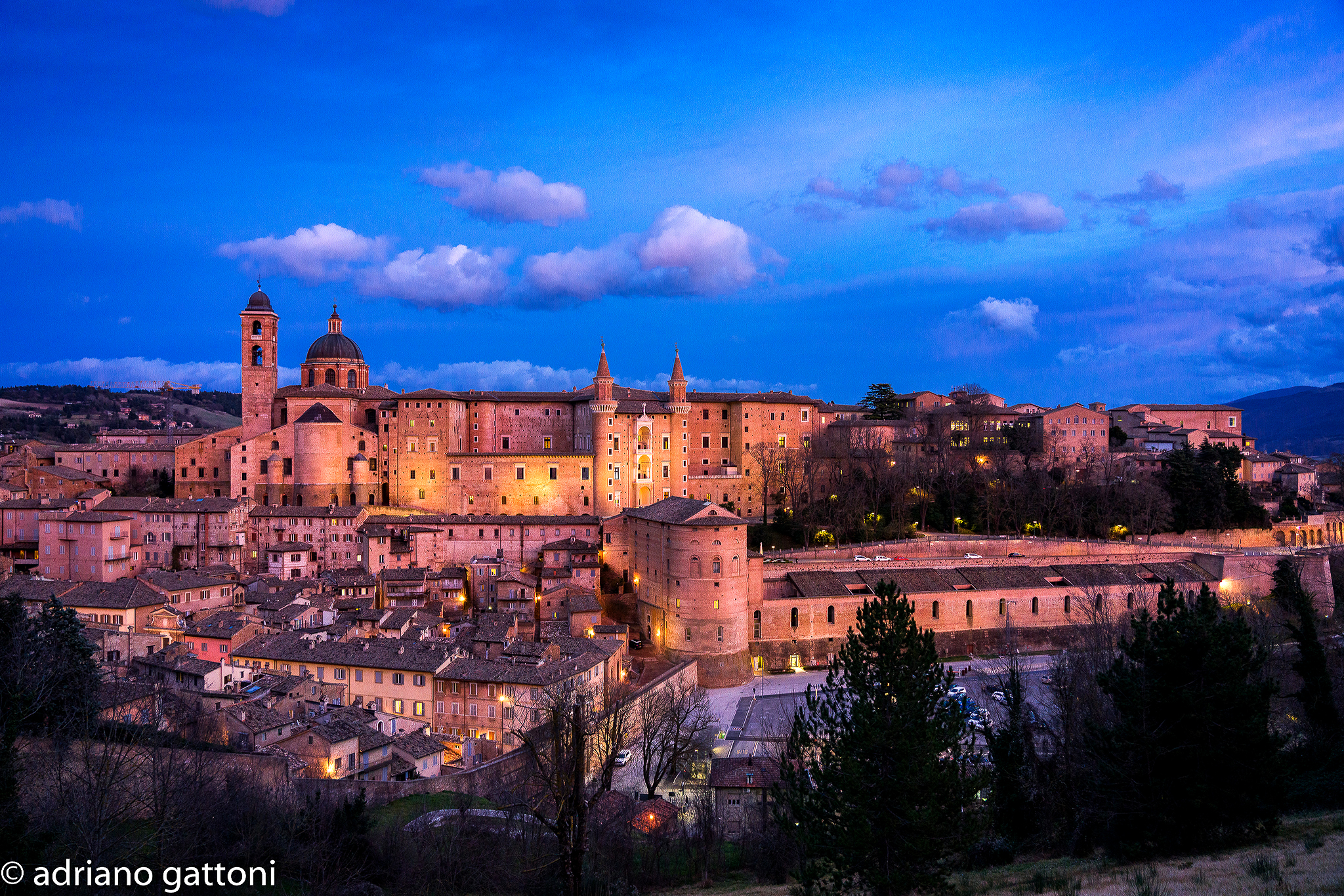 Urbino blue hour.