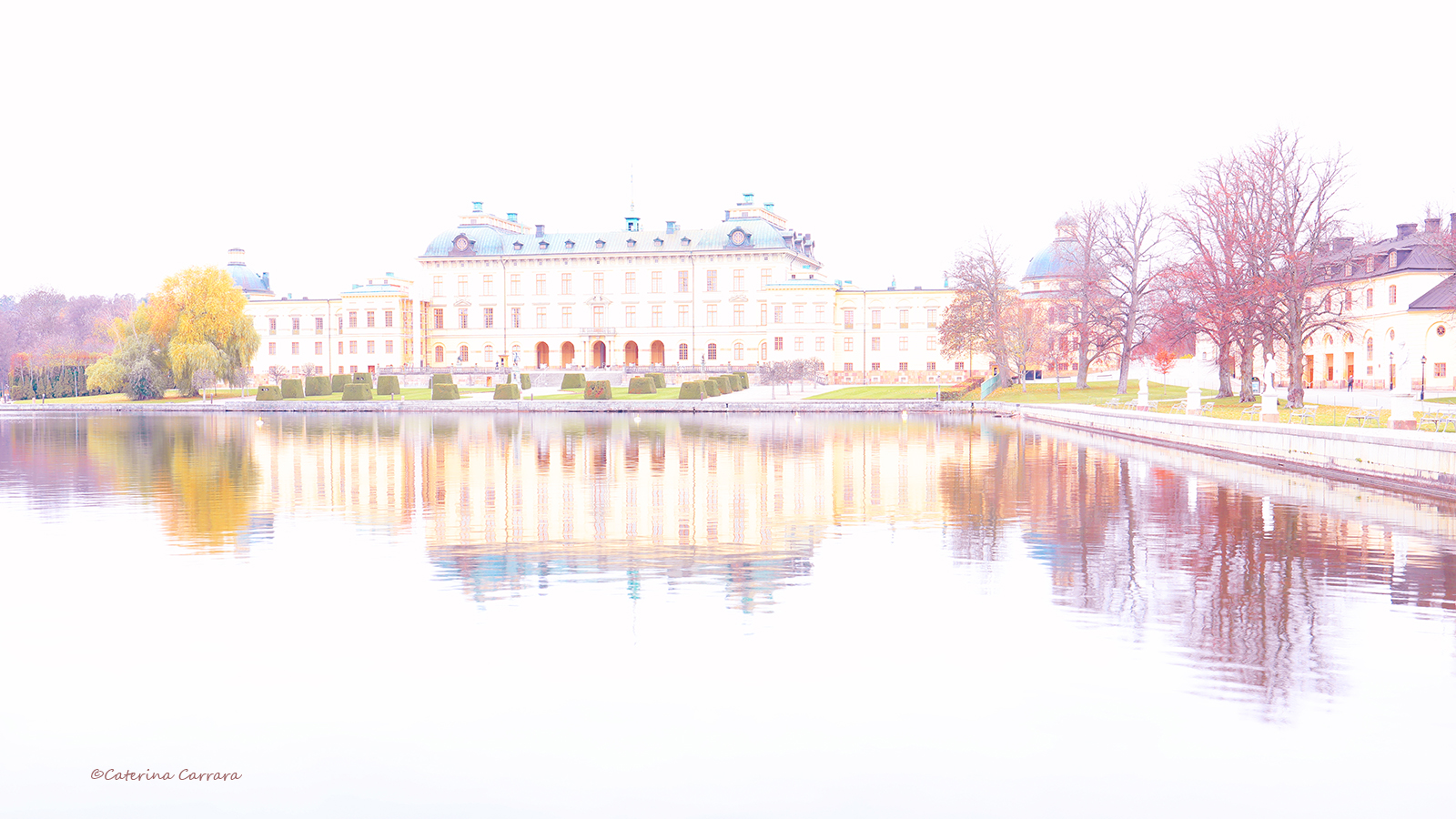 Drottningholm palace in dream
