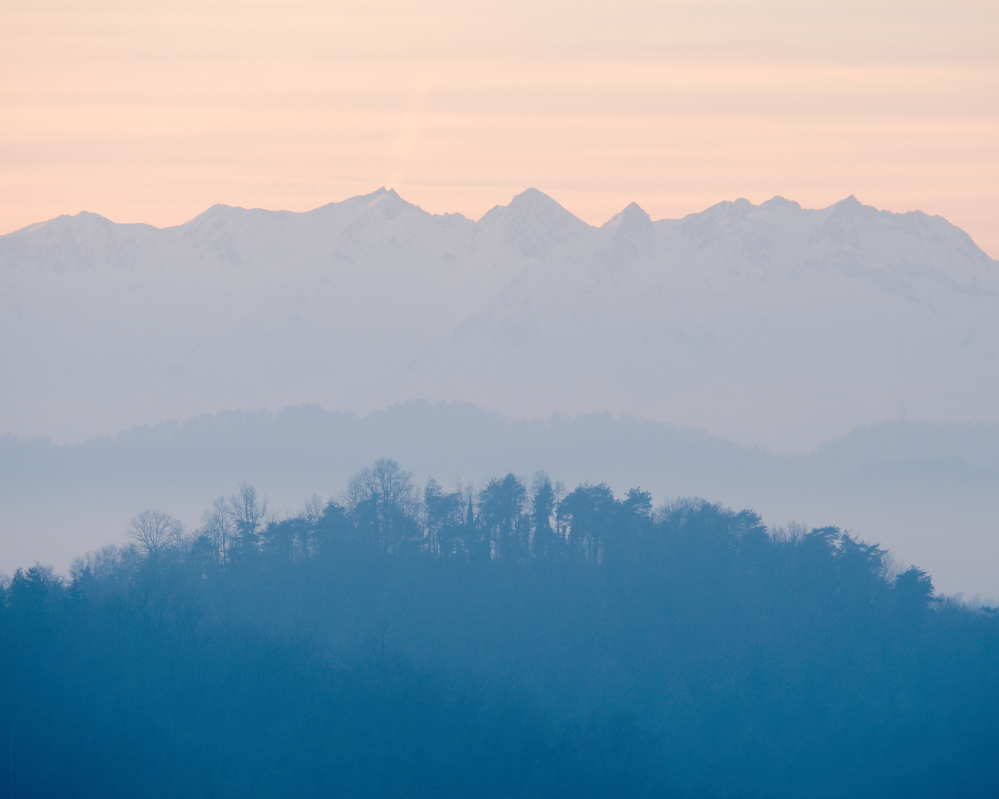 Alps and countryside