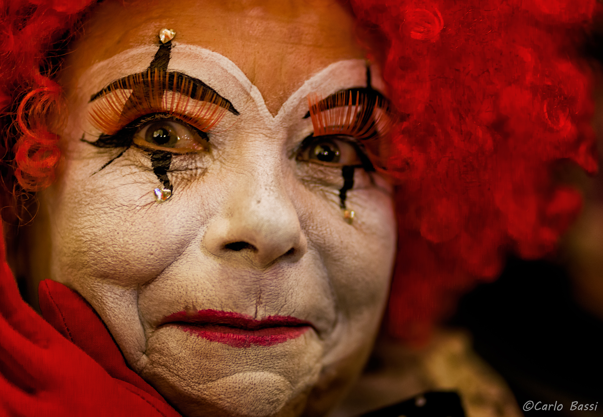 The sadness of a mask