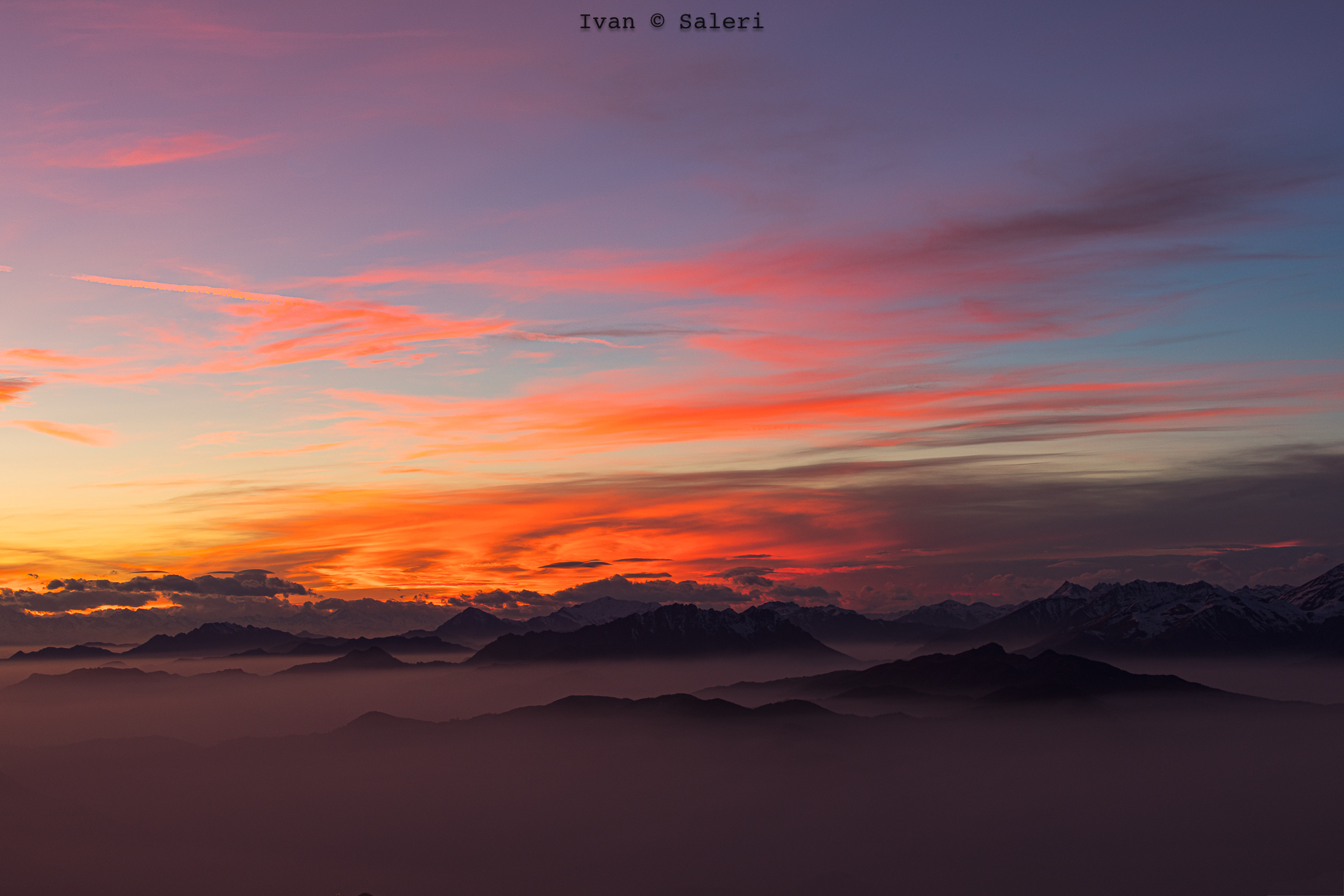 23 Febbraio 2020 - Tramonto dal Monte Guglielmo