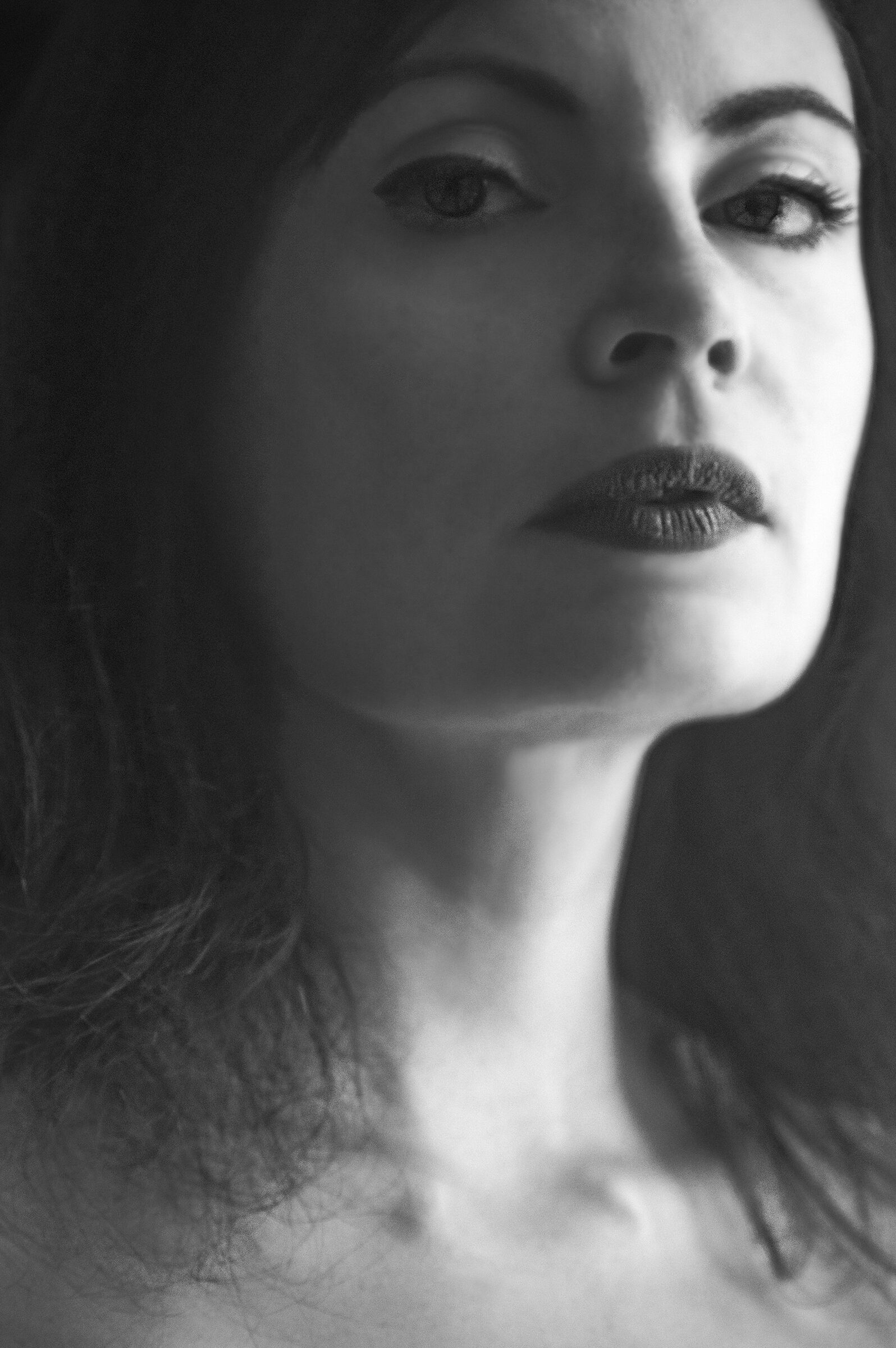 Francesca, ritratto BN