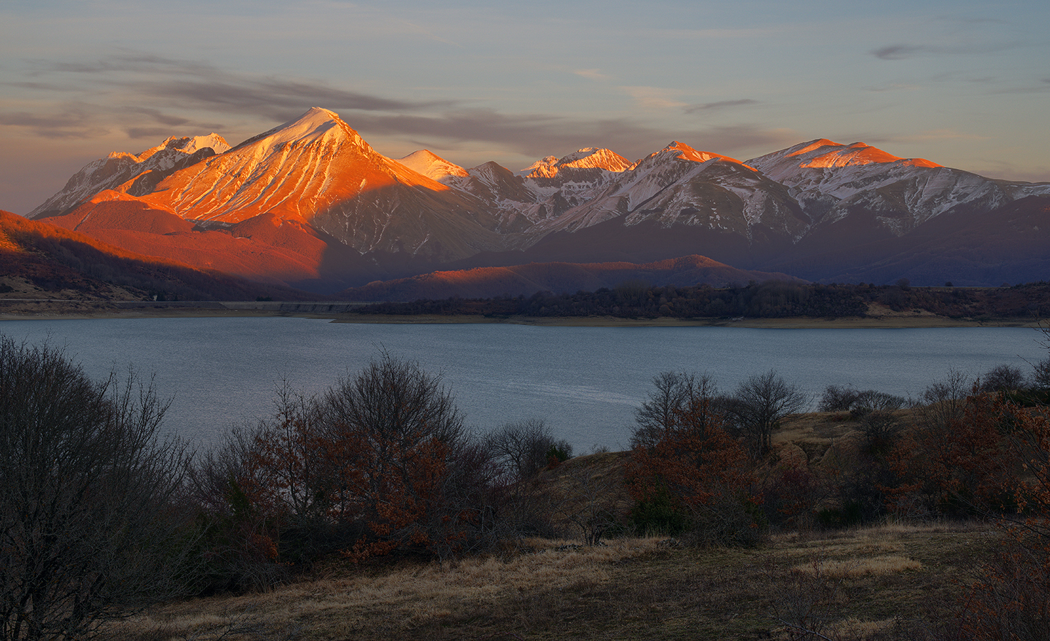 Ultime luci su Campotosto