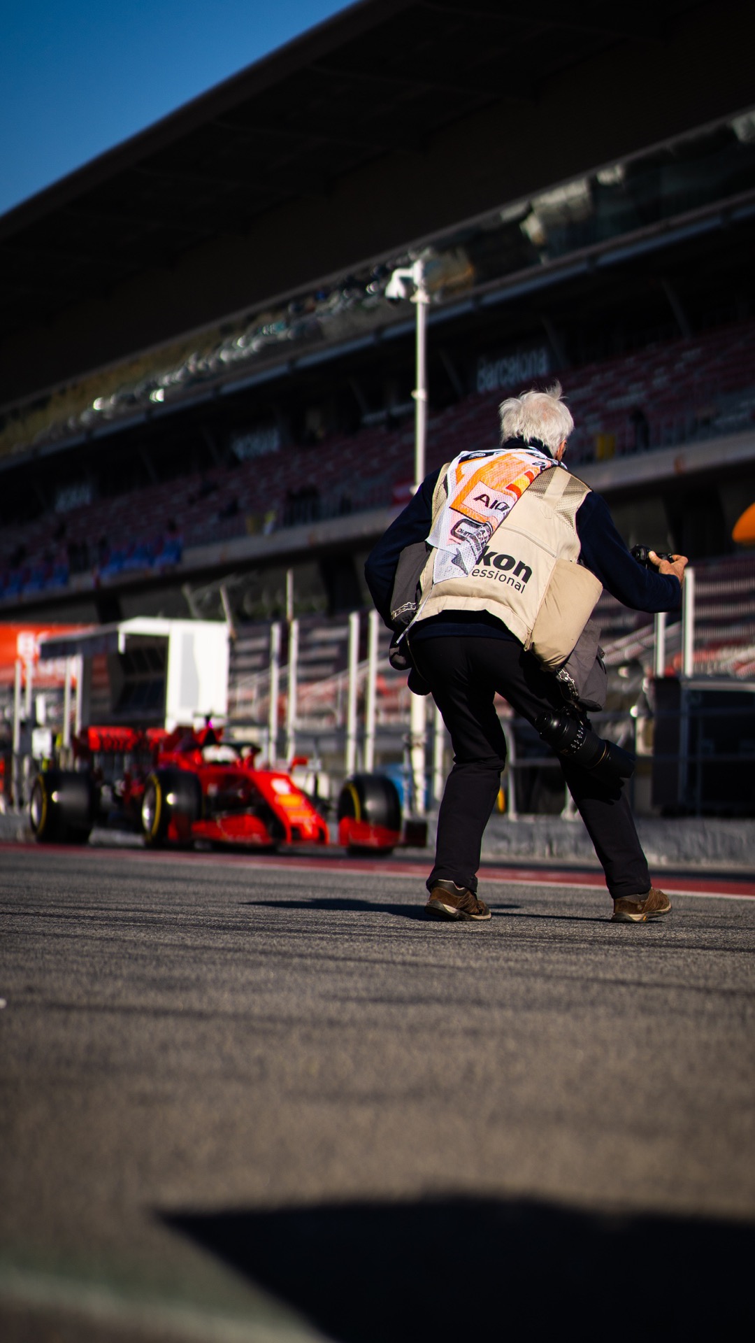 Pit Lane way to get the shot