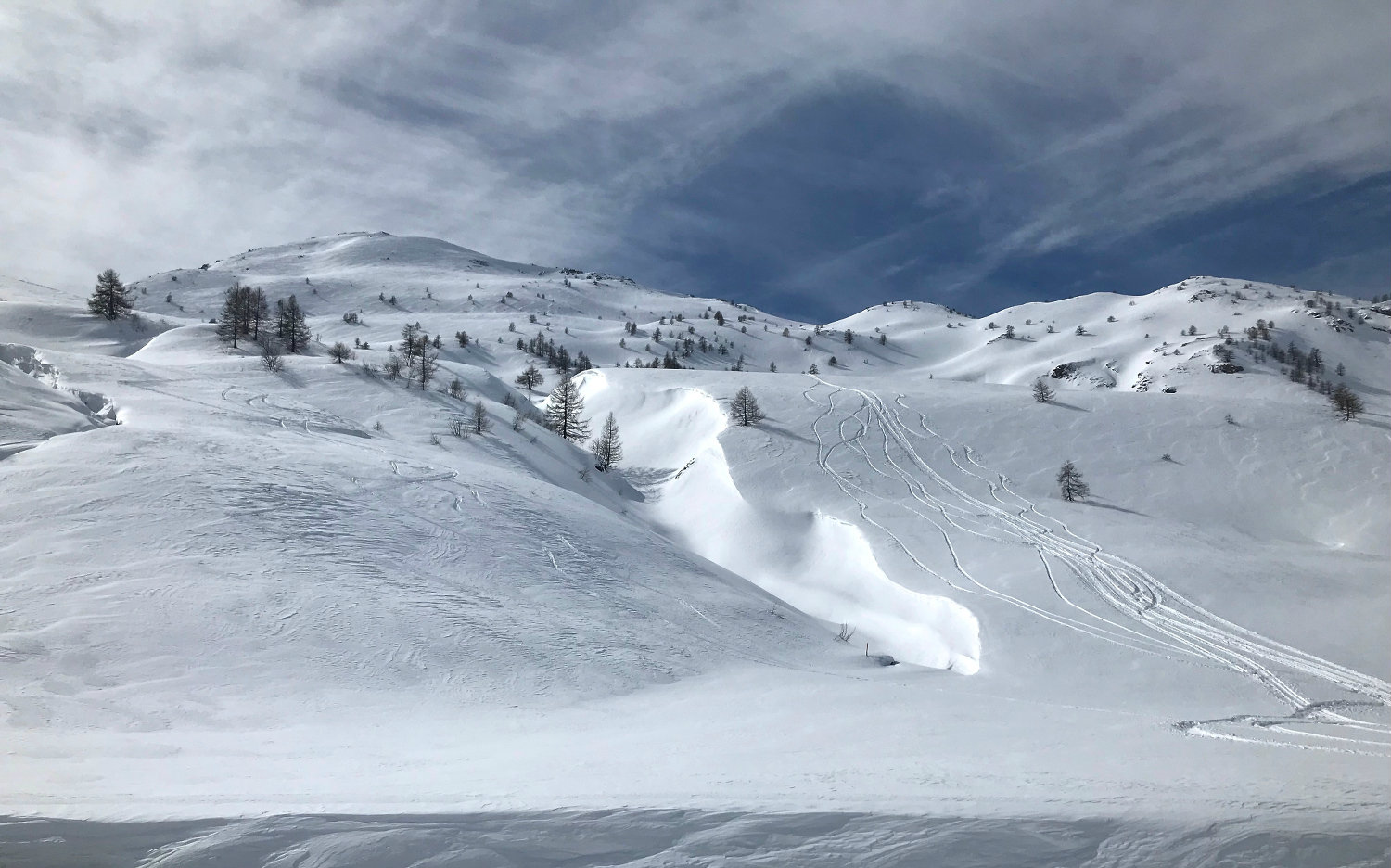 White windswept dunes