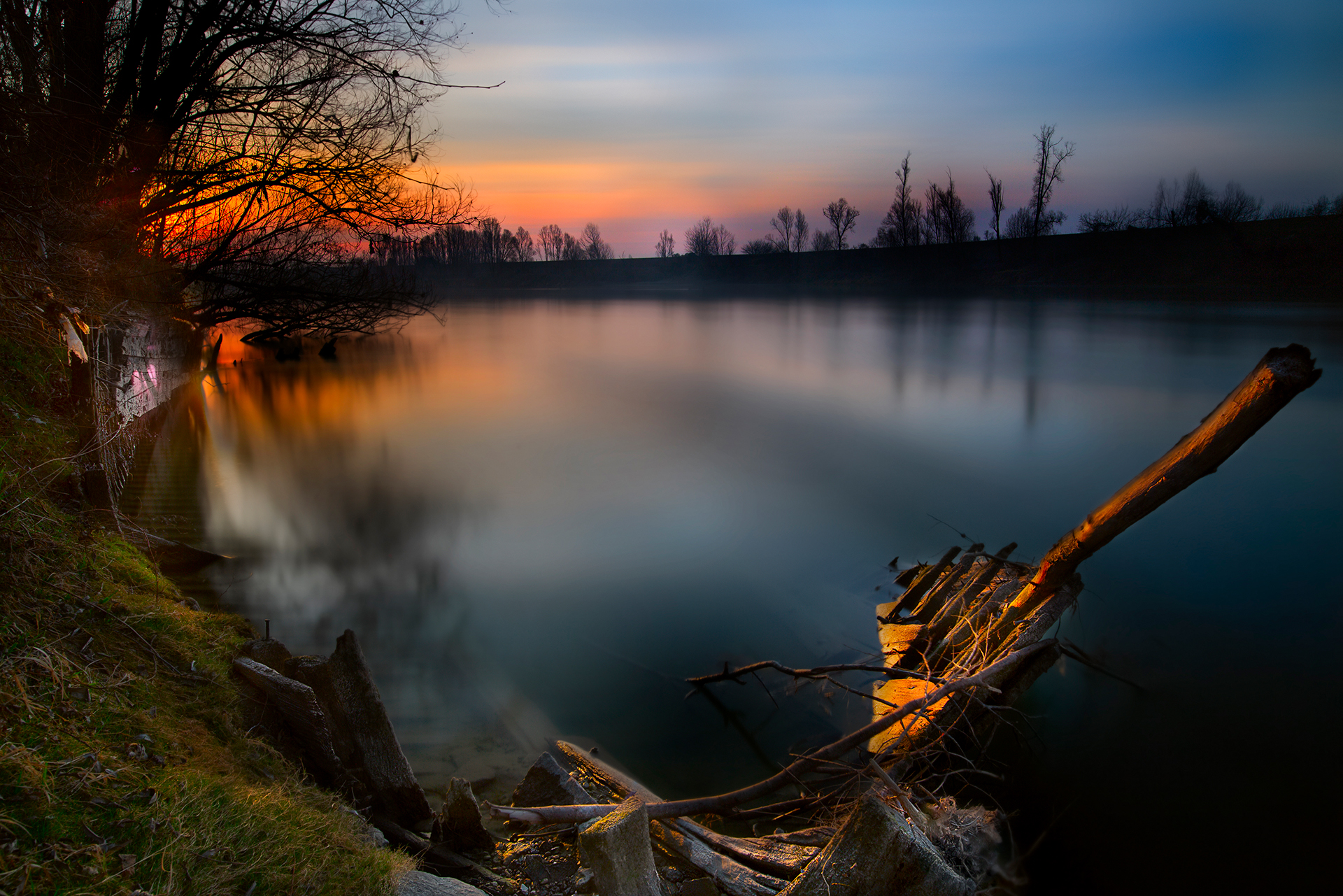 Sunrise on the river