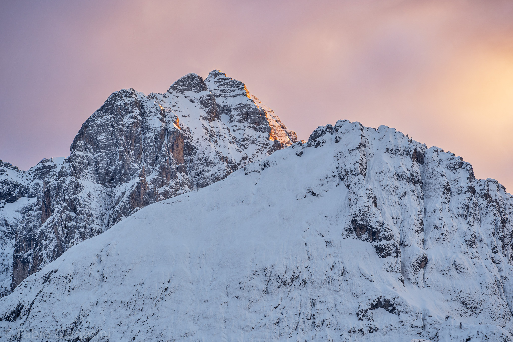 Sunset from Valbruna