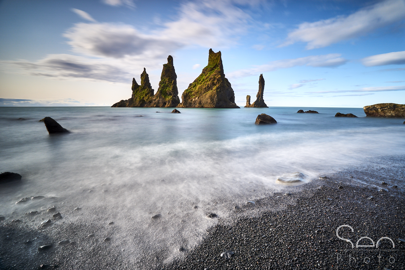 Emerged from the sea