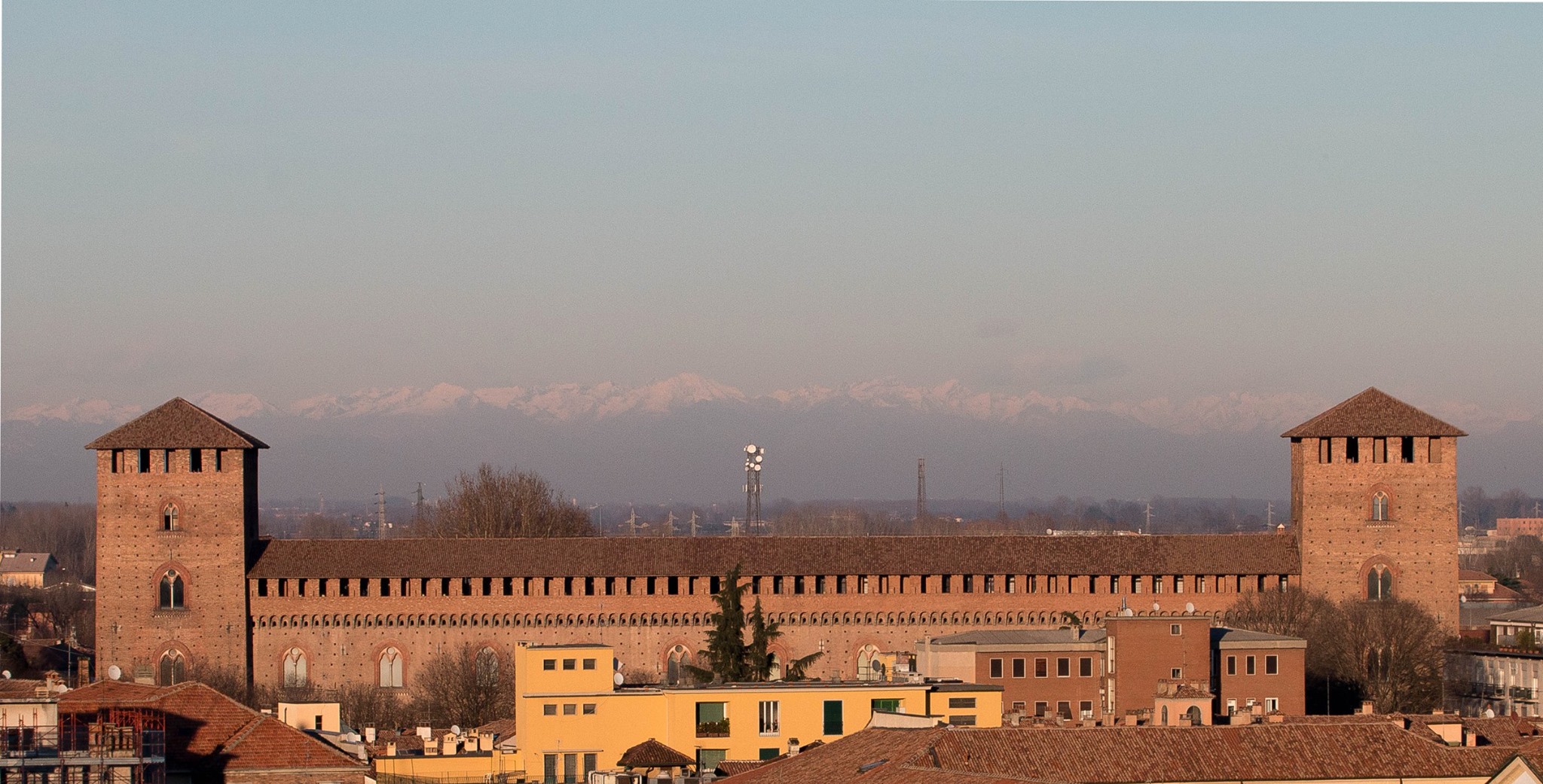Viscountess Castle seen from Pavia Cathedral