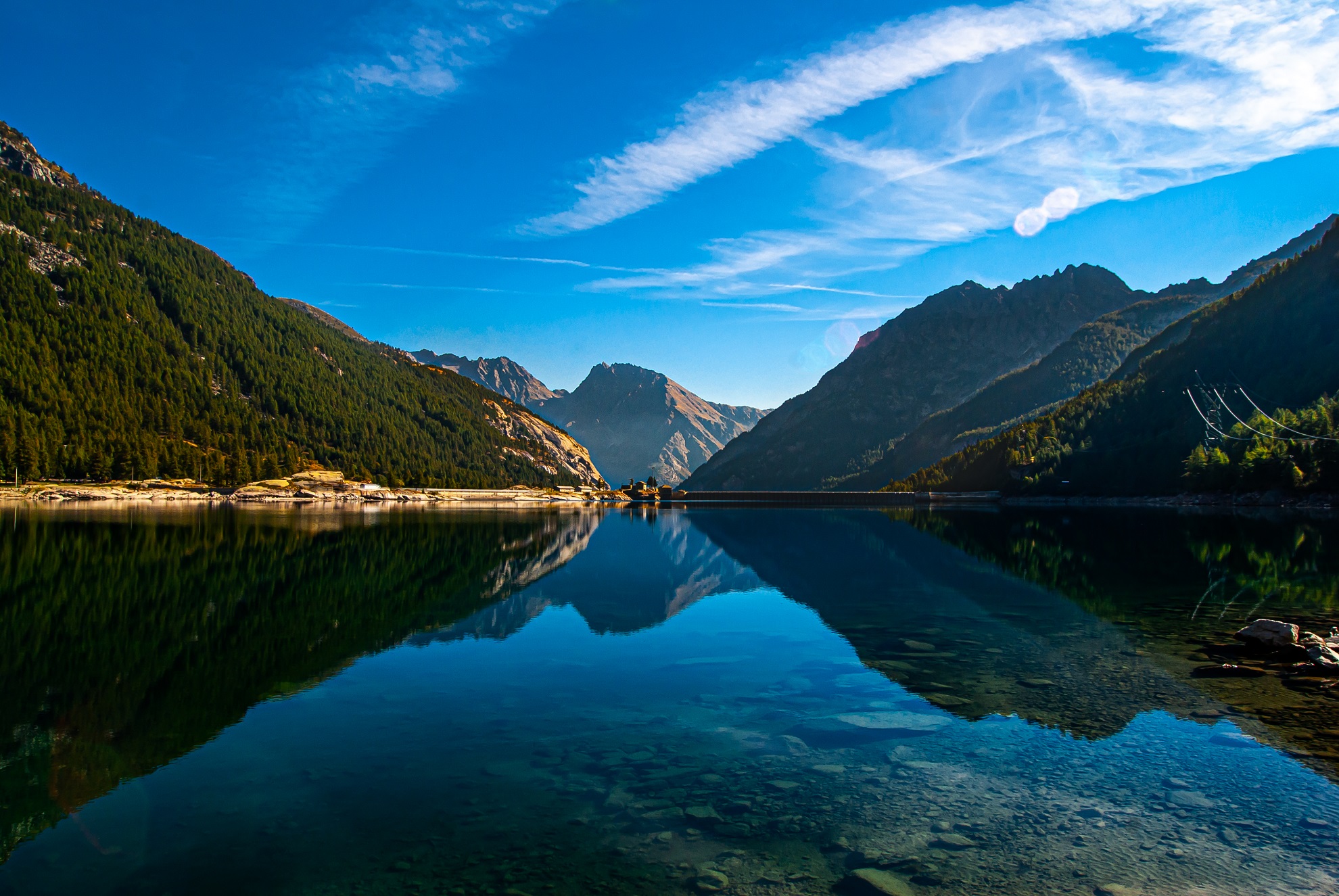 la diga di Ceresole Reale