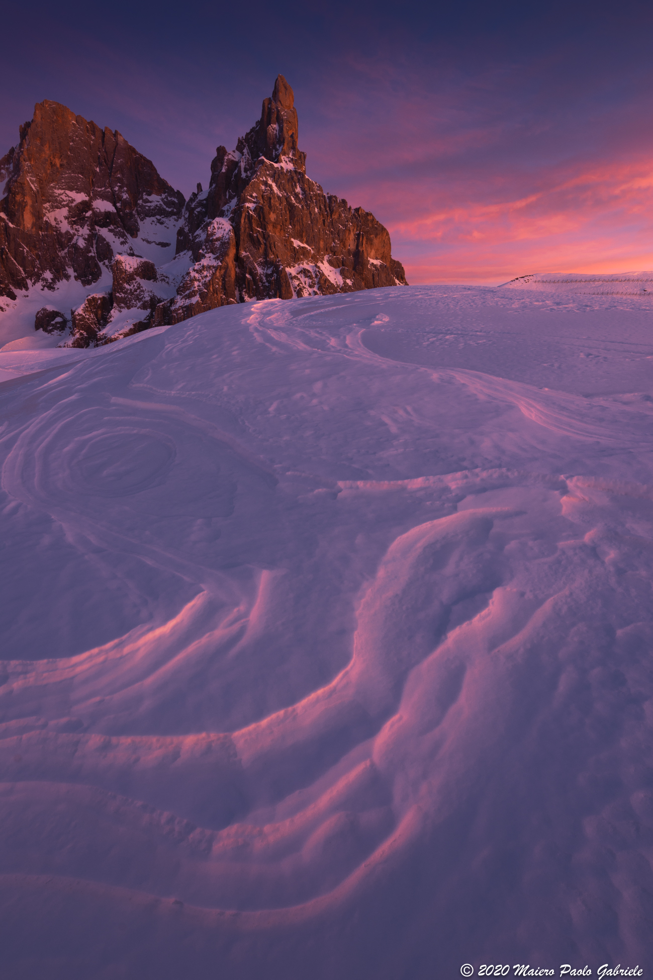 Tramonto al passo Rolle