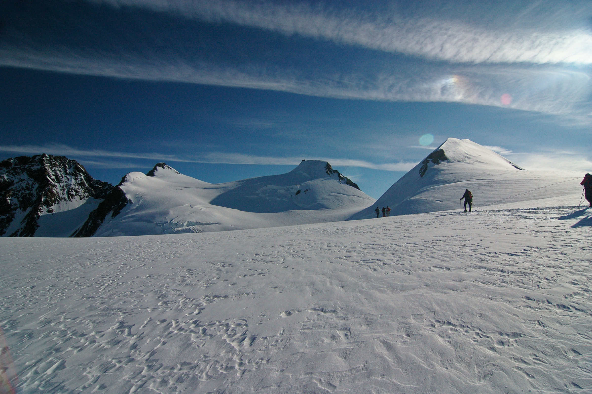Towards the Margherita Hut