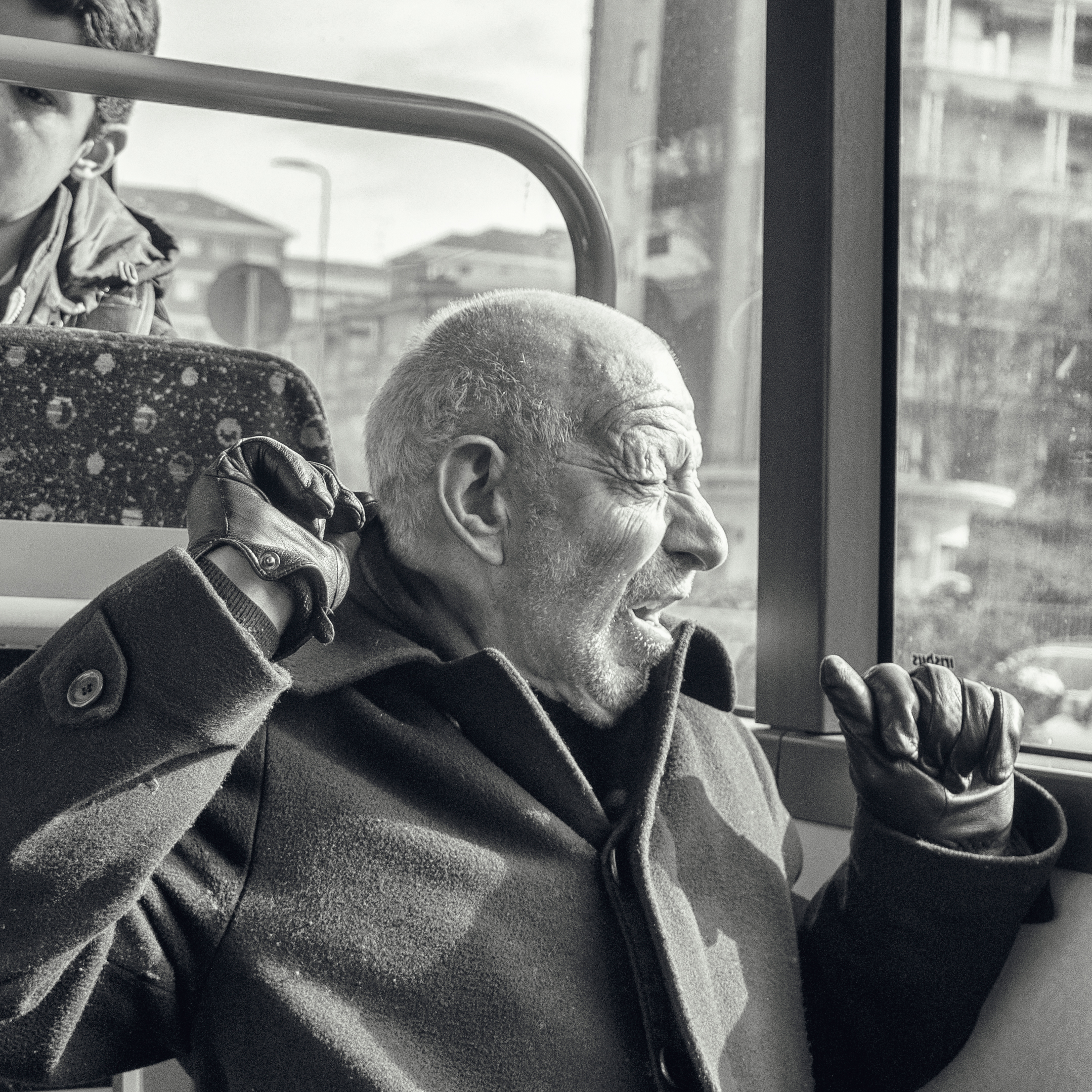 Lo sbadiglio (2). Milano, febbraio 2020.