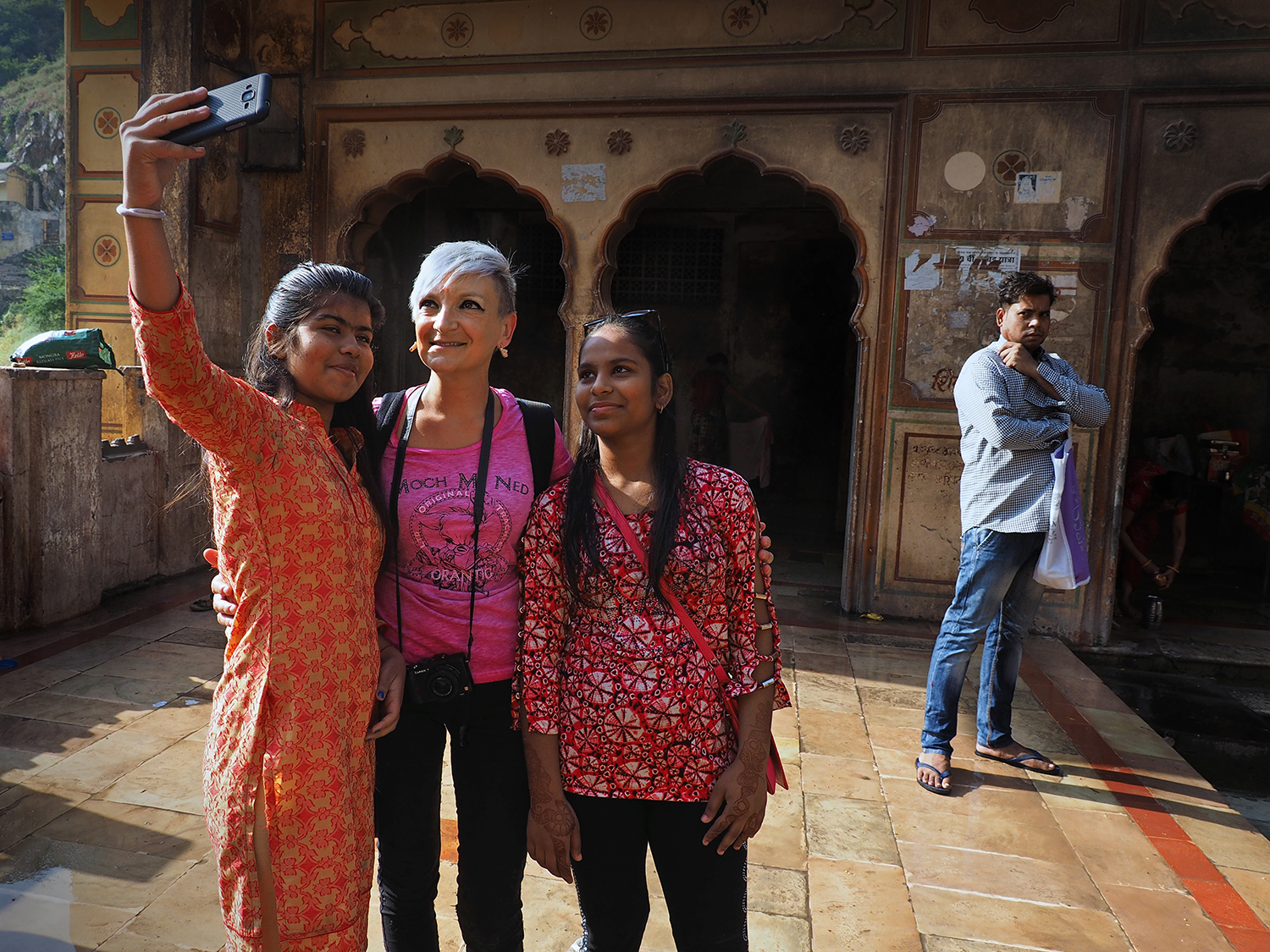 Selfie con Patrizia l'occidentale - Rajasthan - India