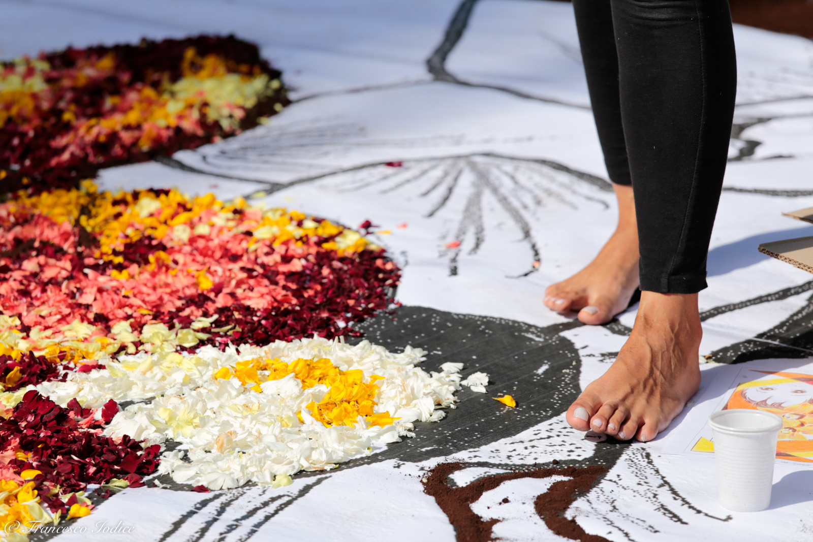 "Infiorata in honor of Corpus Christi" Itri