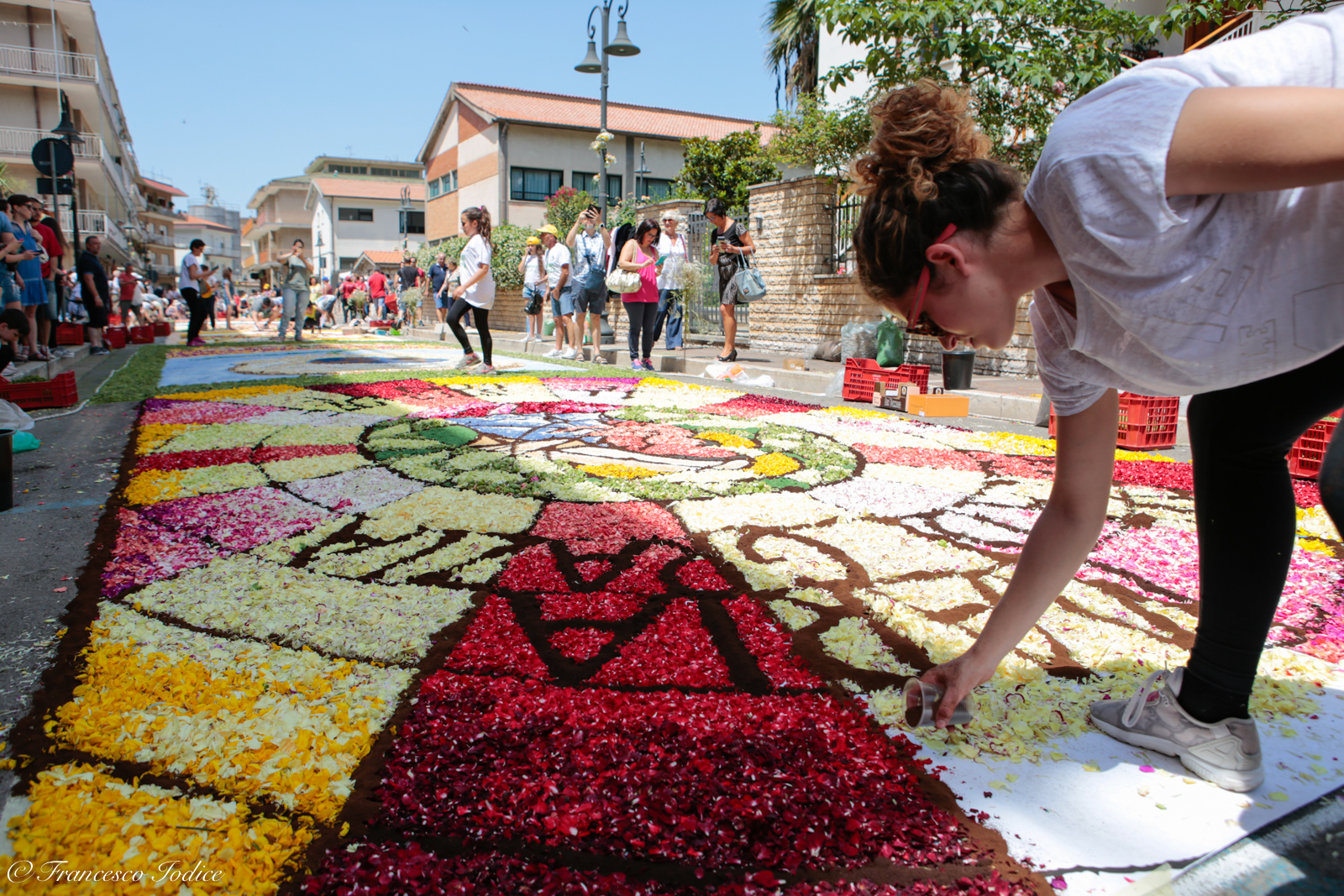 "Infiorata in honor of Corpus Christi" Itri