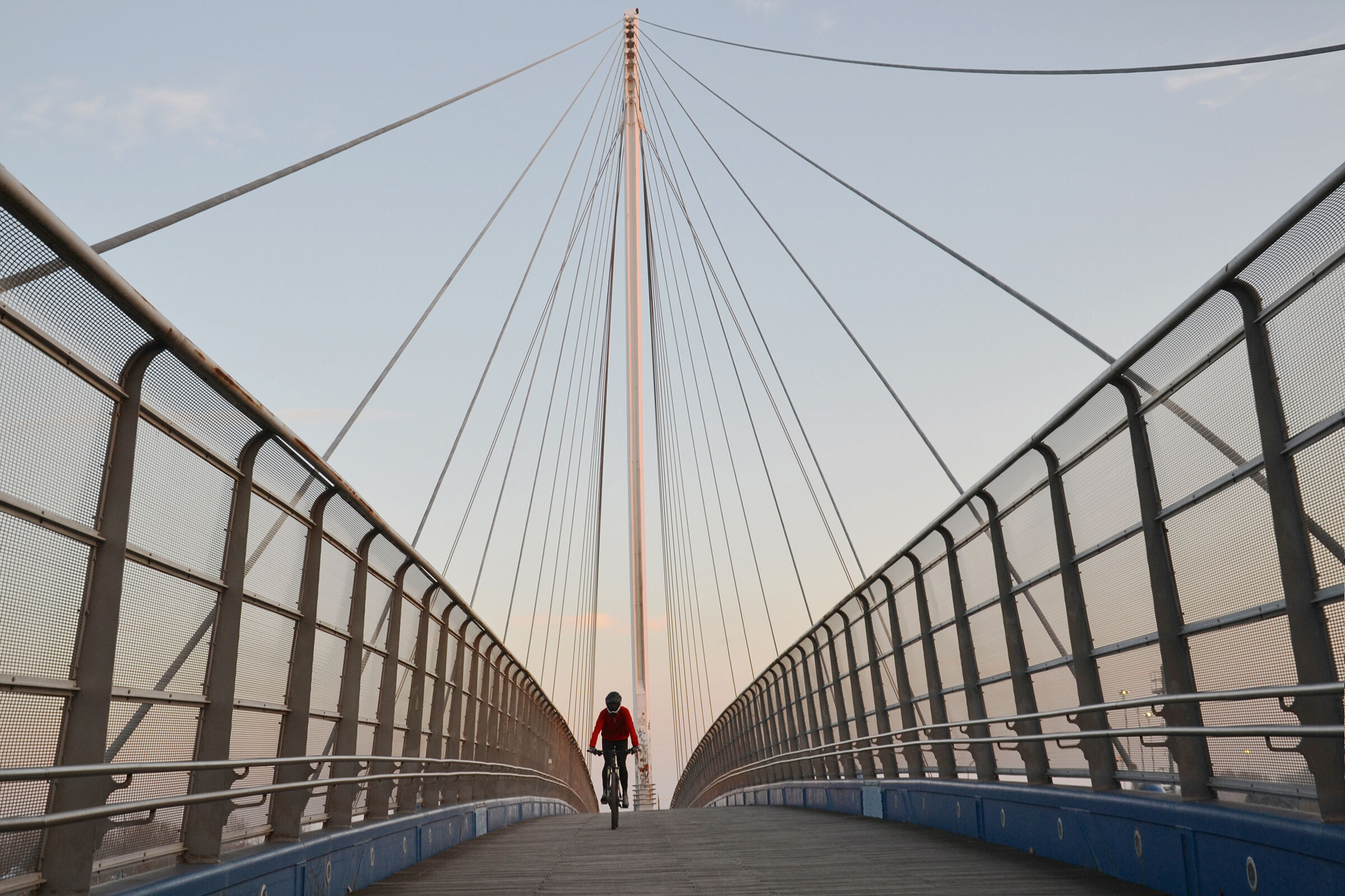 Crossing the bridge